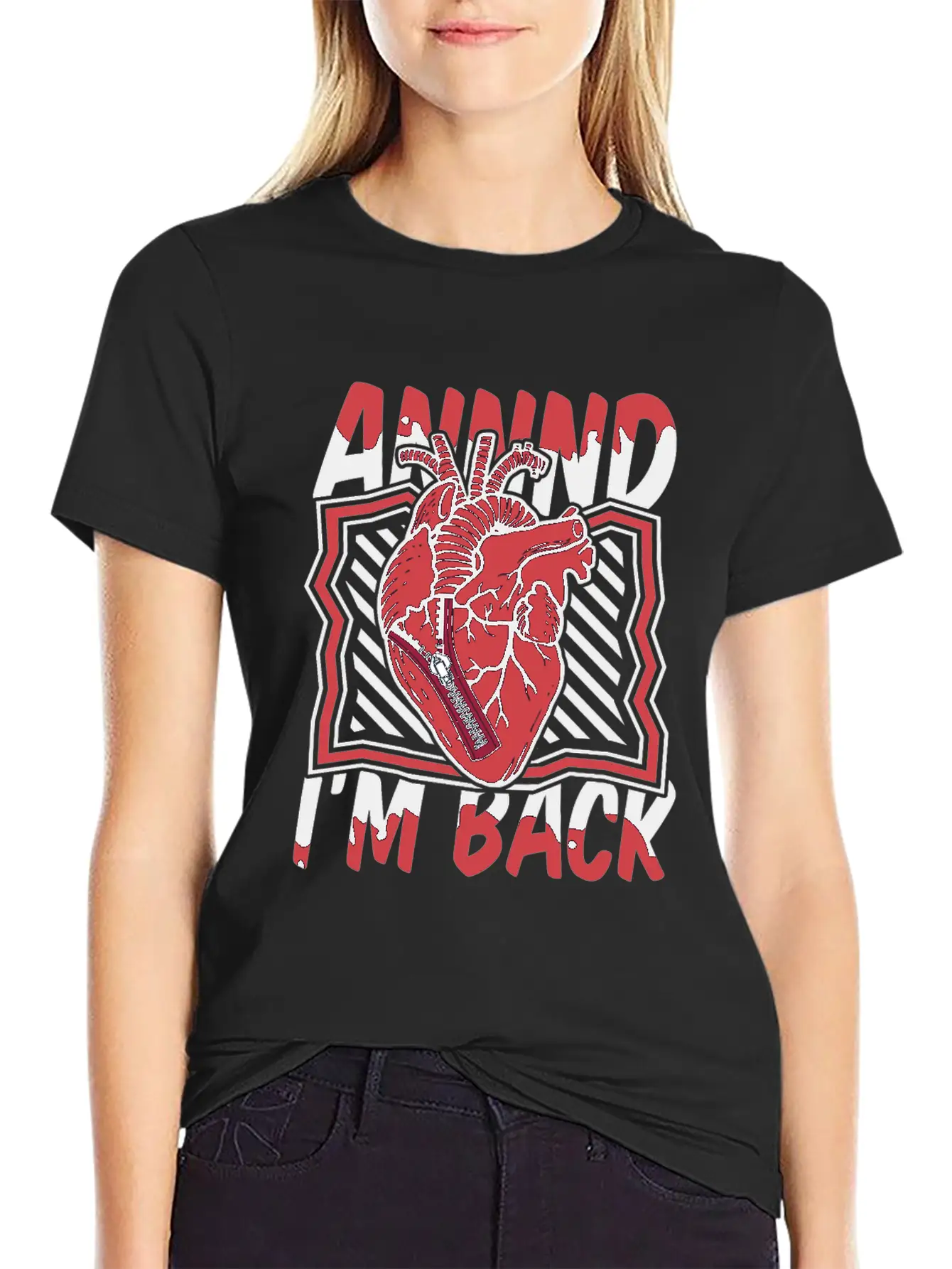 And I'm Back Transplant Pacemakers Open Heart Unisex Casual T-Shirt – Clean Design For Daily Comfort