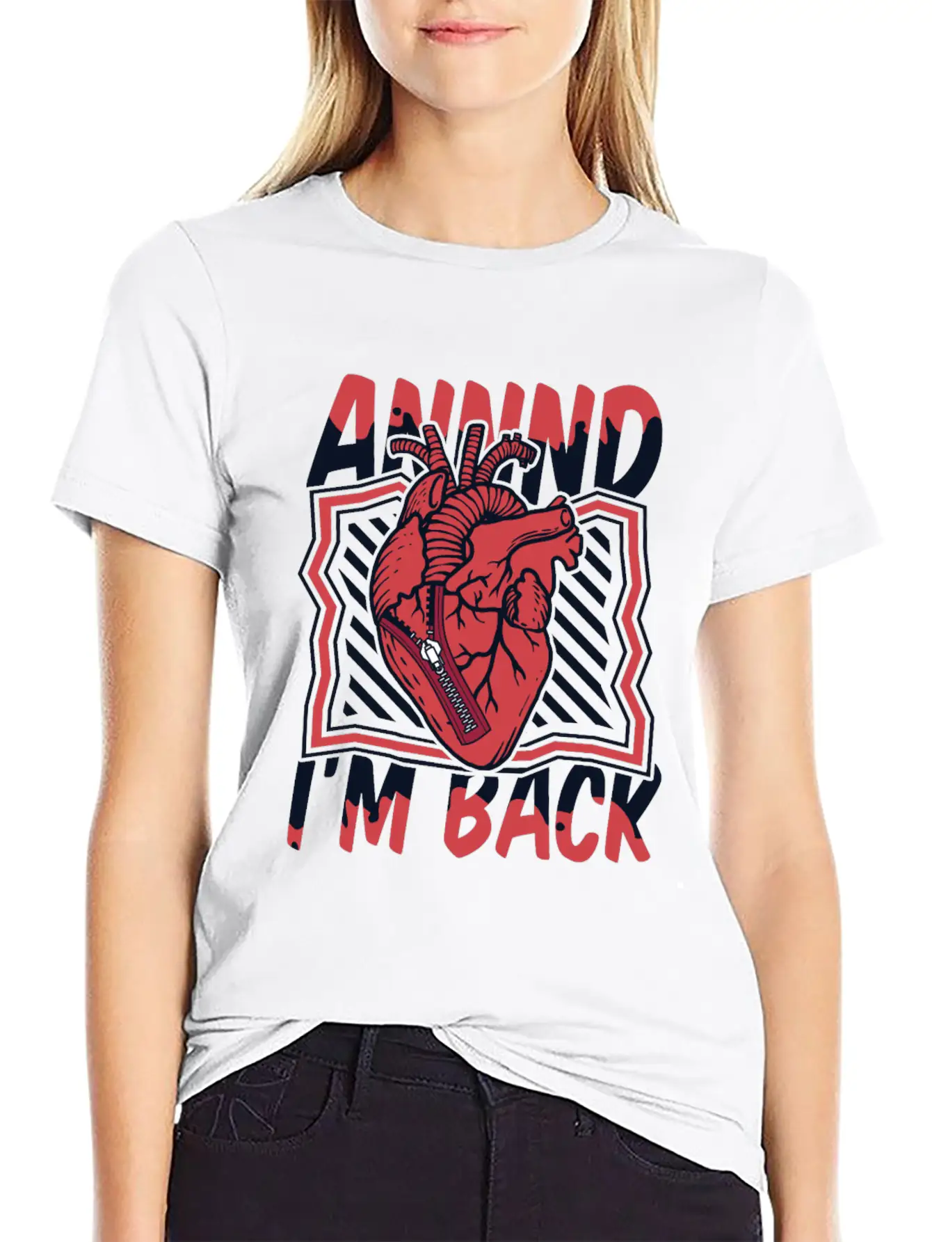 And I'm Back Transplant Pacemakers Open Heart Unisex Casual T-Shirt – Clean Design For Daily Comfort
