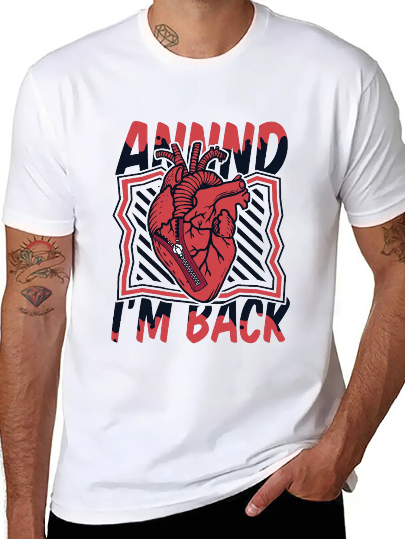 And I'm Back Transplant Pacemakers Open Heart Unisex Casual T-Shirt – Clean Design For Daily Comfort