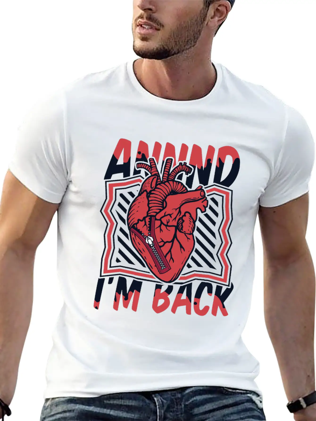 And I'm Back Transplant Pacemakers Open Heart Unisex Casual T-Shirt – Clean Design For Daily Comfort