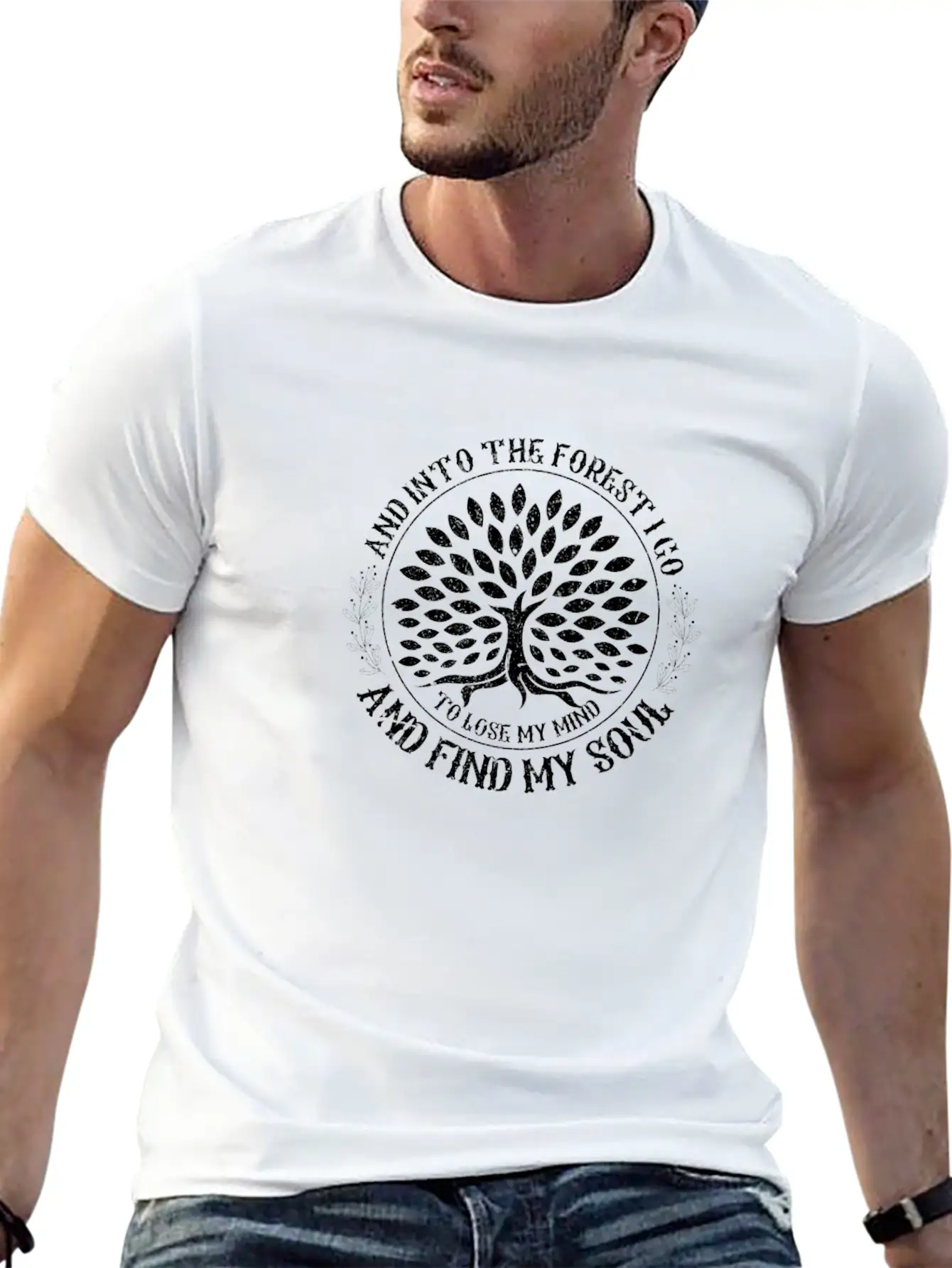 And Into The Forest I Go To Lose My Mind Camping Modern Fit Casual T-Shirt ��� Clean And Versatile Design
