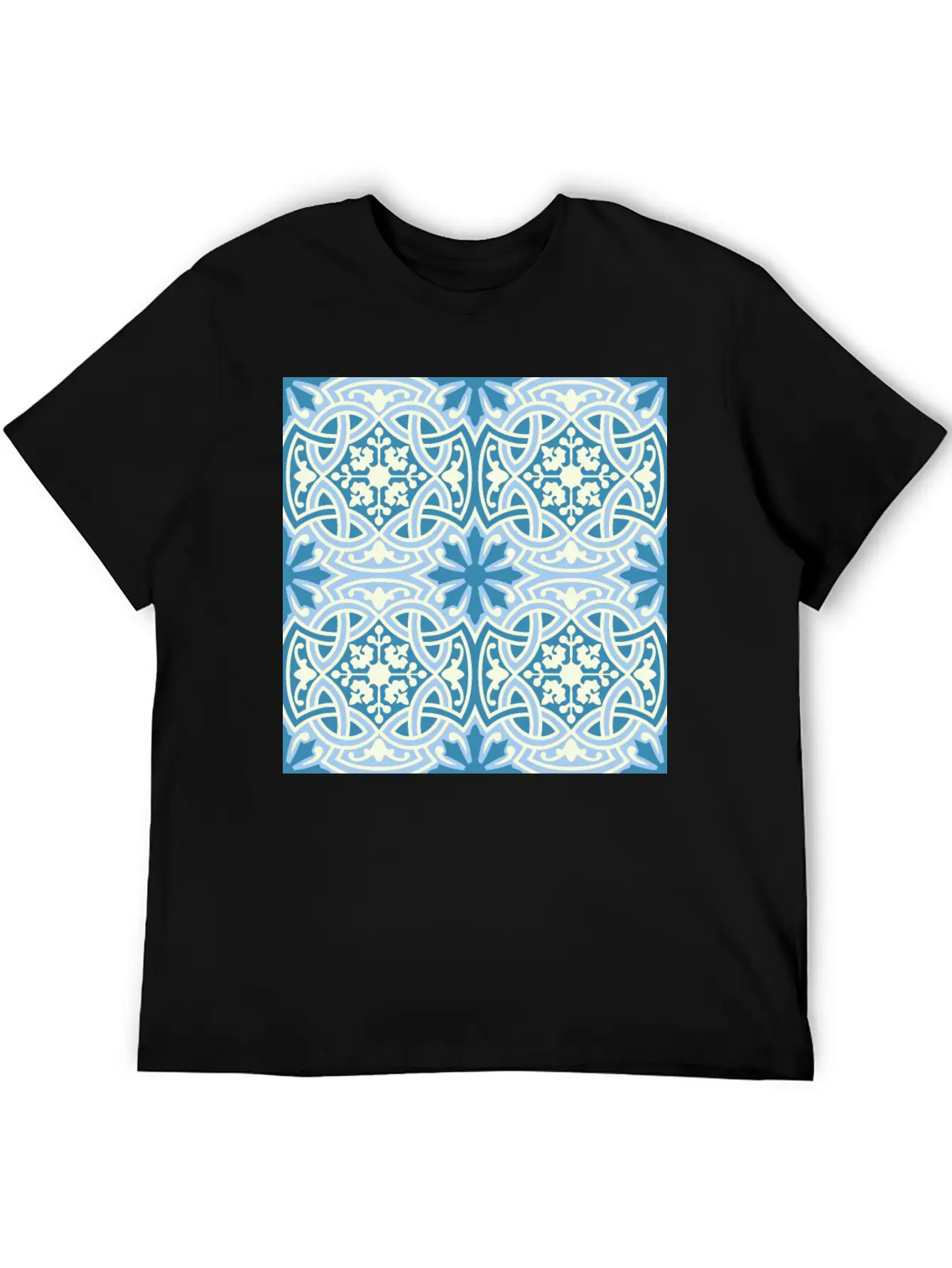 Andalusian Tiles 14 Classic Fit Graphic Tee For Daily Comfort – Unisex Cotton Shirt