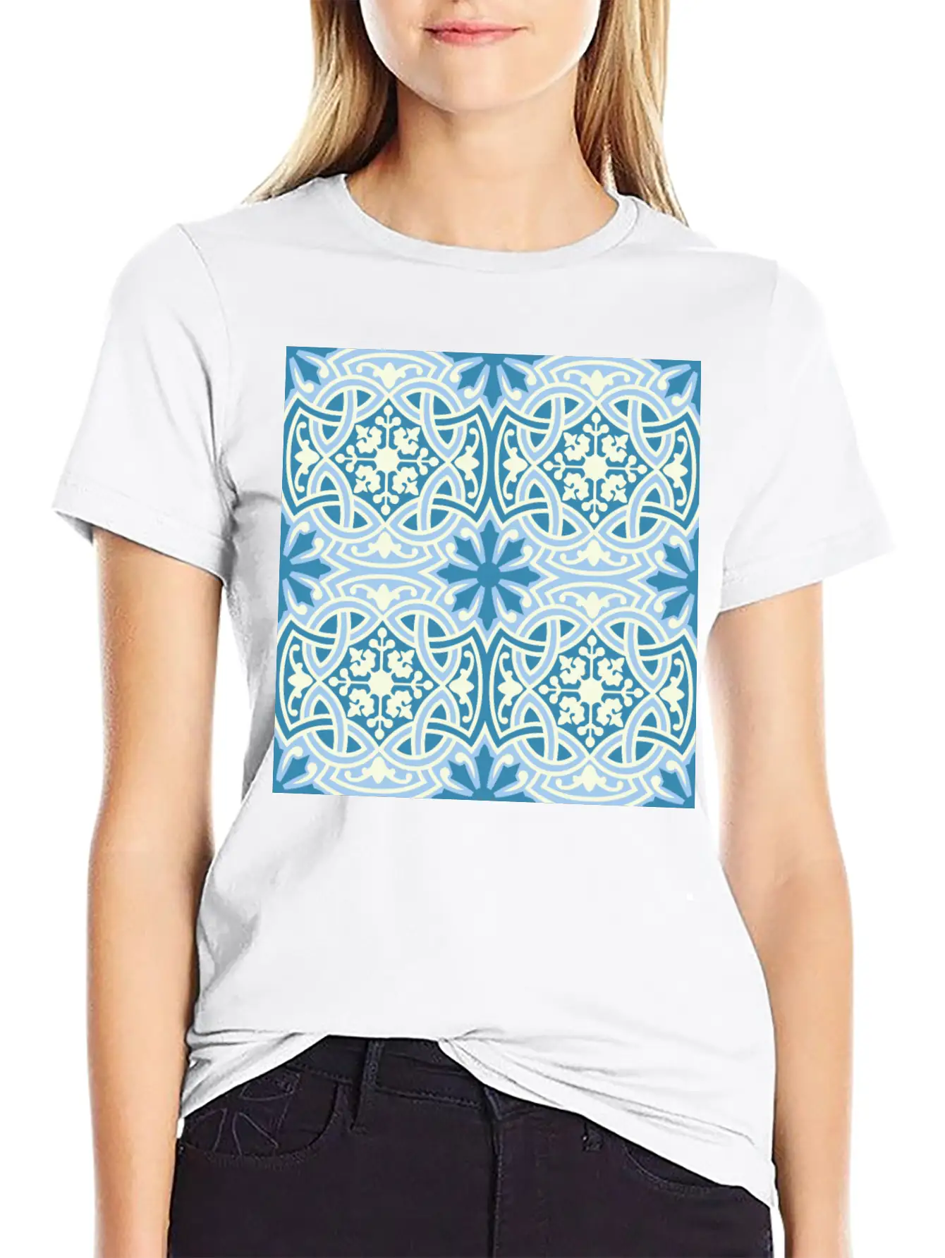 Andalusian Tiles 14 Classic Fit Graphic Tee For Daily Comfort – Unisex Cotton Shirt
