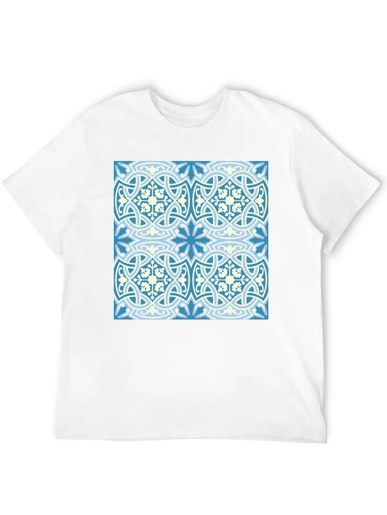 Andalusian Tiles 14 Classic Fit Graphic Tee For Daily Comfort – Unisex Cotton Shirt