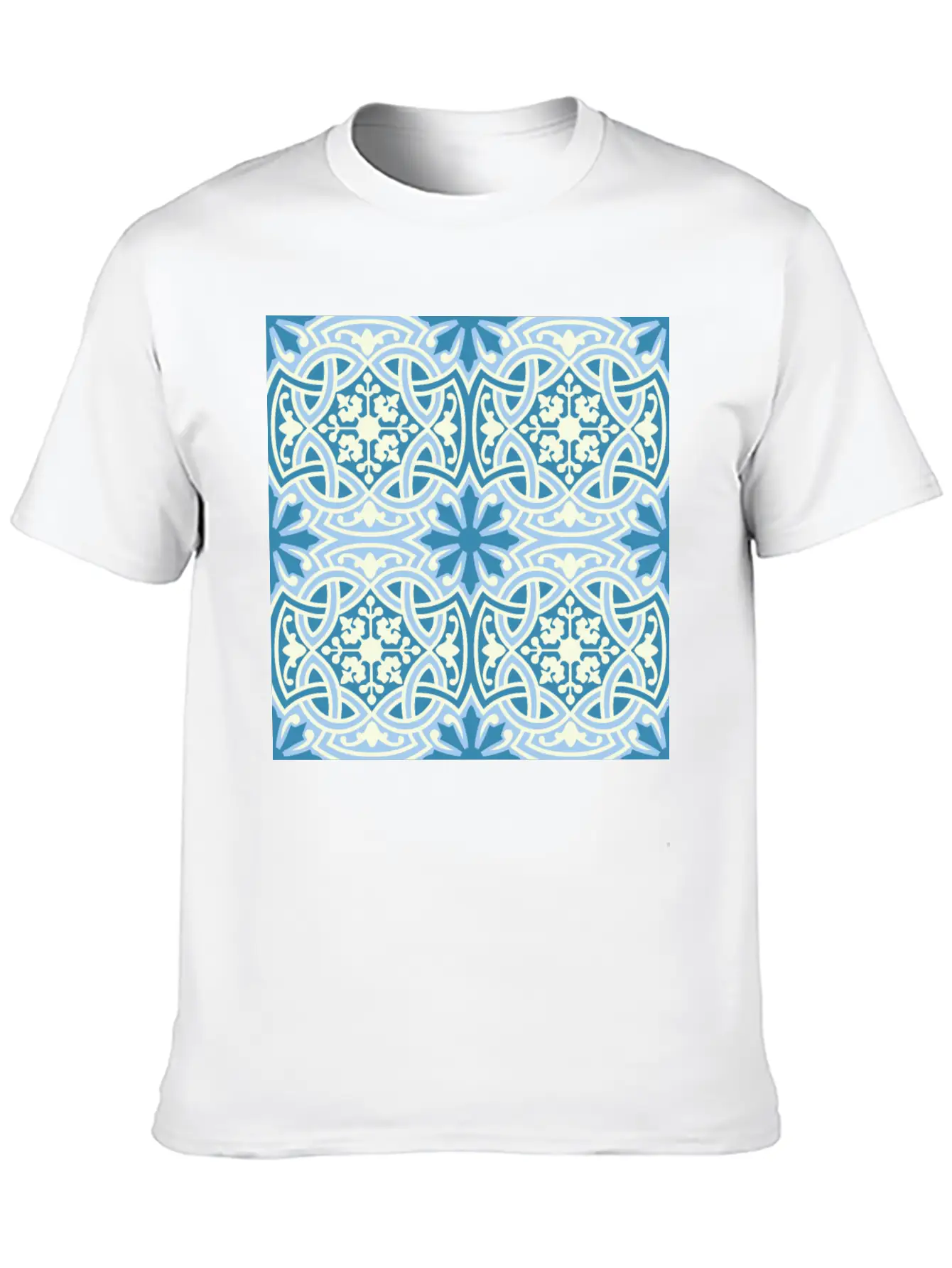 Andalusian Tiles 14 Classic Fit Graphic Tee For Daily Comfort – Unisex Cotton Shirt