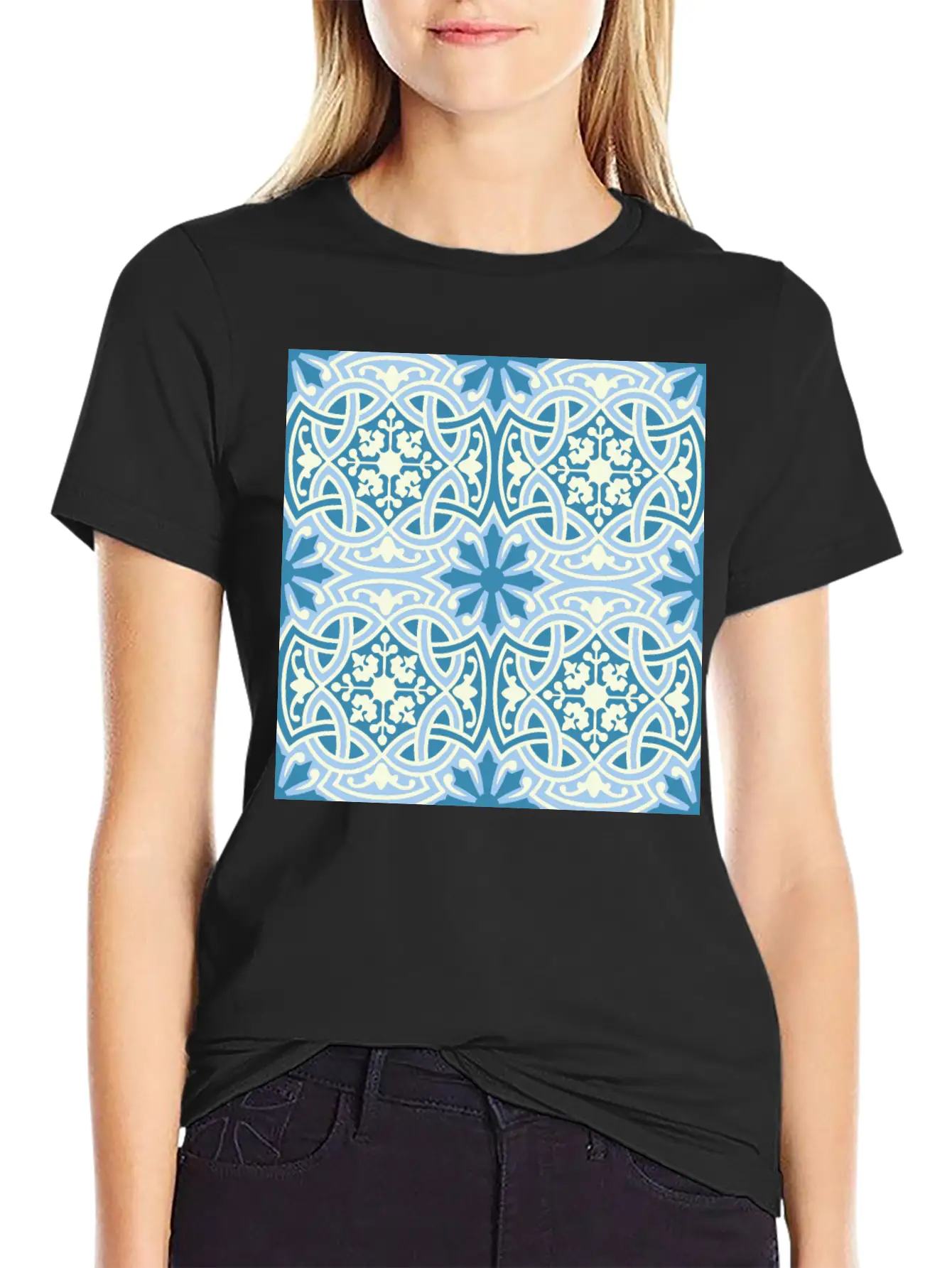 Andalusian Tiles 14 Classic Fit Graphic Tee For Daily Comfort – Unisex Cotton Shirt