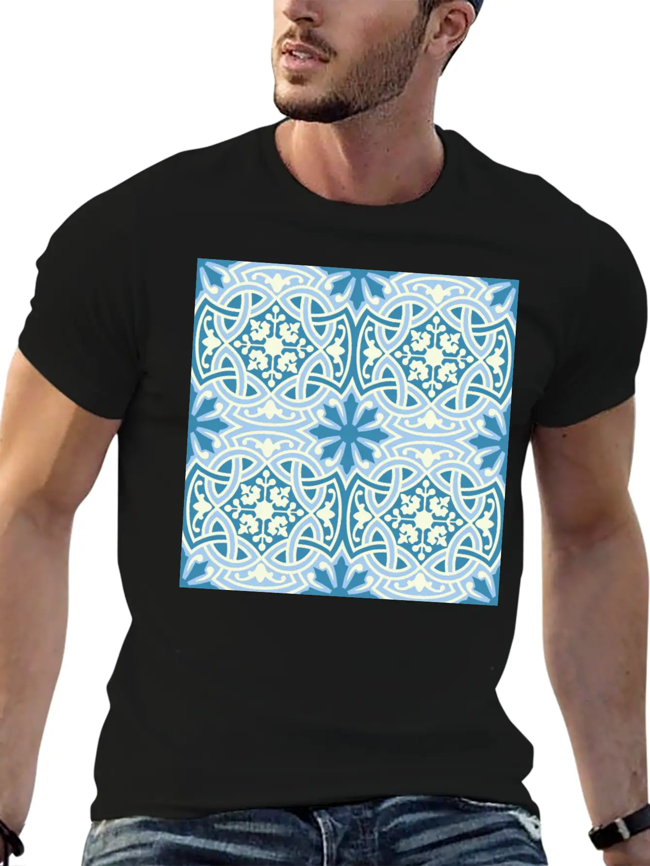 Andalusian Tiles 14 Classic Fit Graphic Tee For Daily Comfort – Unisex Cotton Shirt