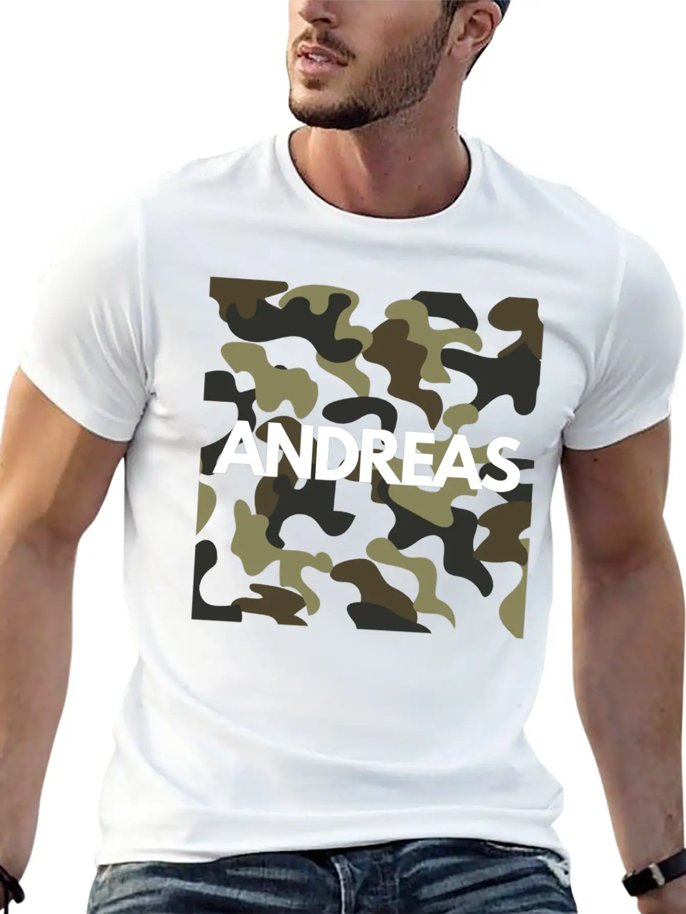 Andreas Name Hoodies Men Good Quality Camouflage Soft Cotton Short Sleeve Tee – Unisex Wardrobe Staple
