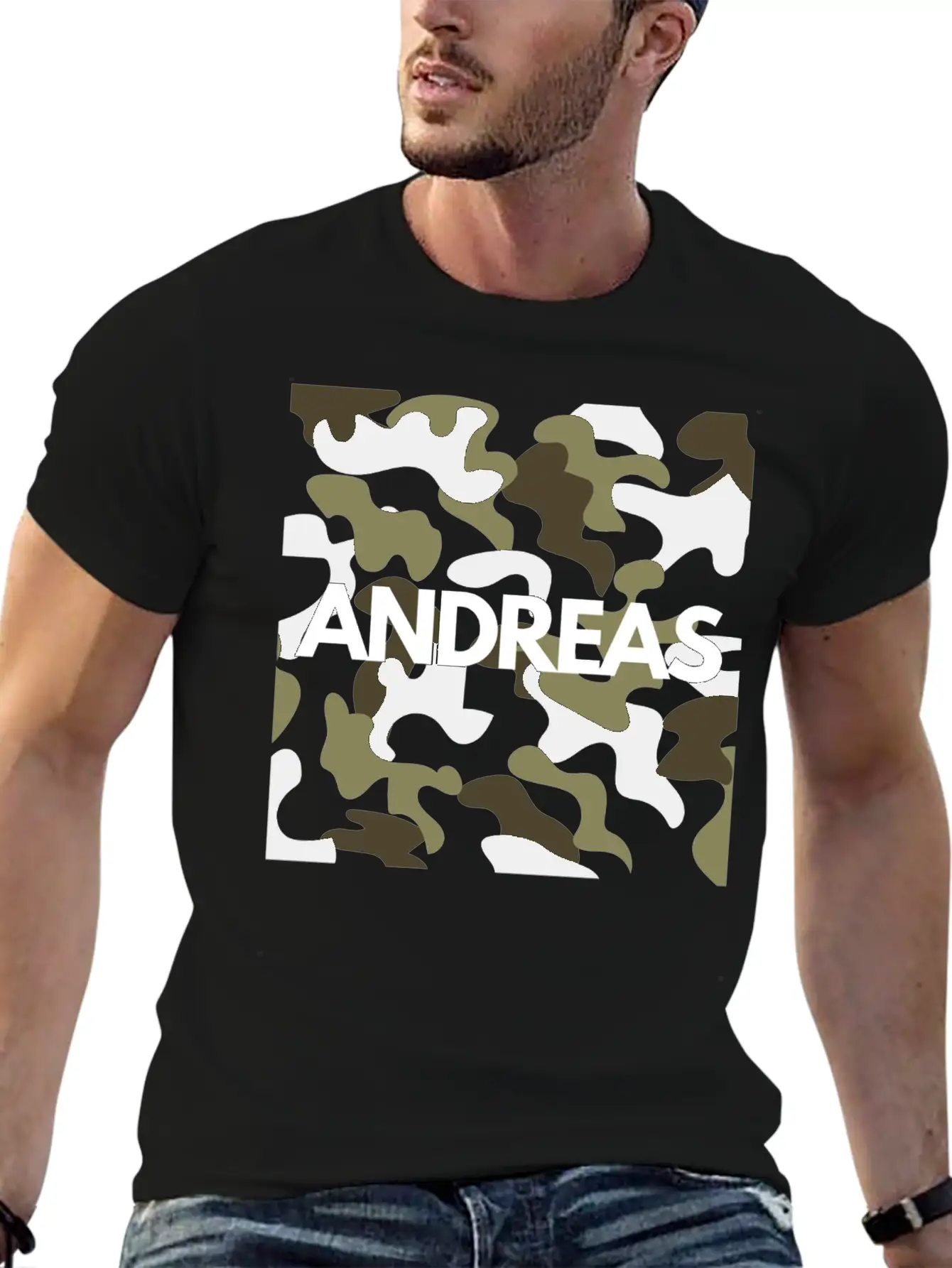 Andreas Name Hoodies Men Good Quality Camouflage Soft Cotton Short Sleeve Tee – Unisex Wardrobe Staple