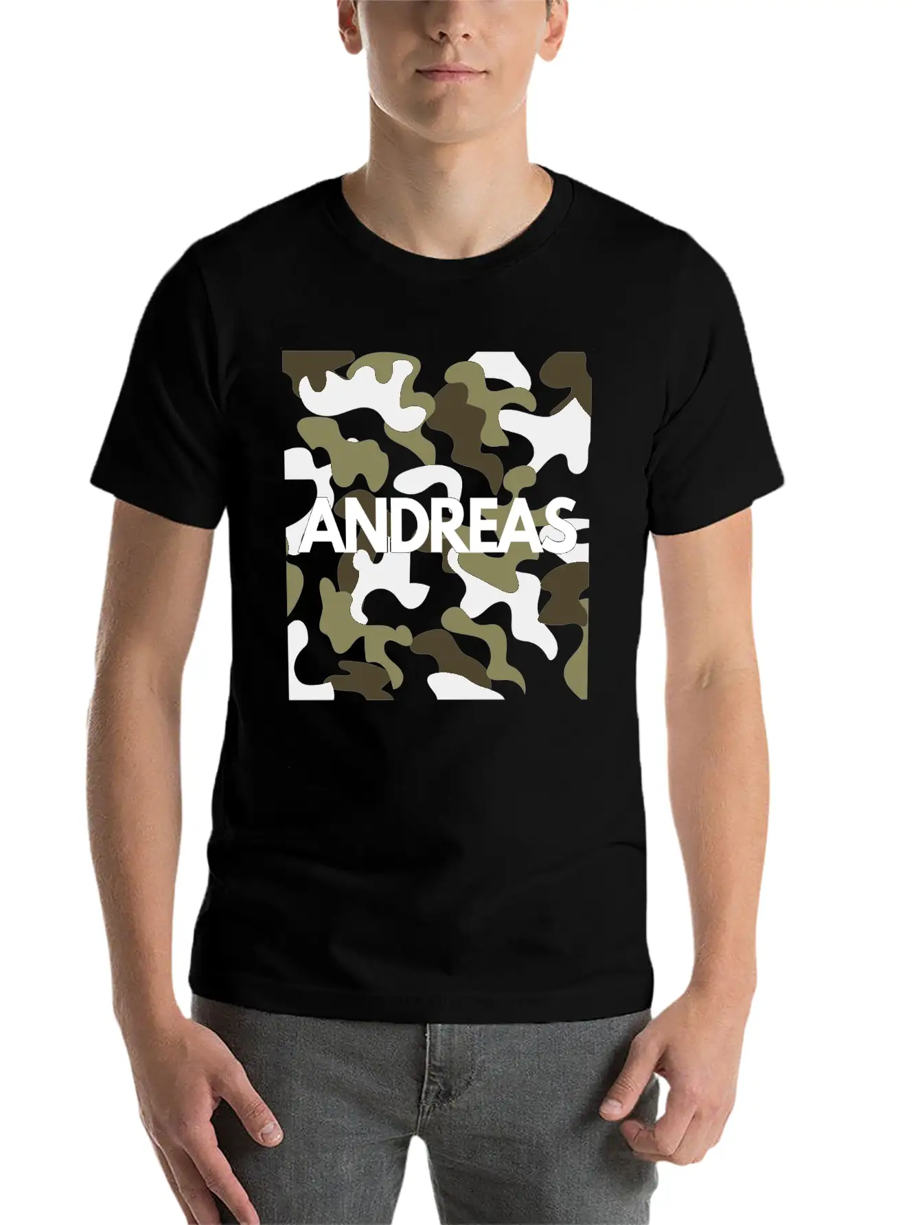 Andreas Name Hoodies Men Good Quality Camouflage Soft Cotton Short Sleeve Tee – Unisex Wardrobe Staple