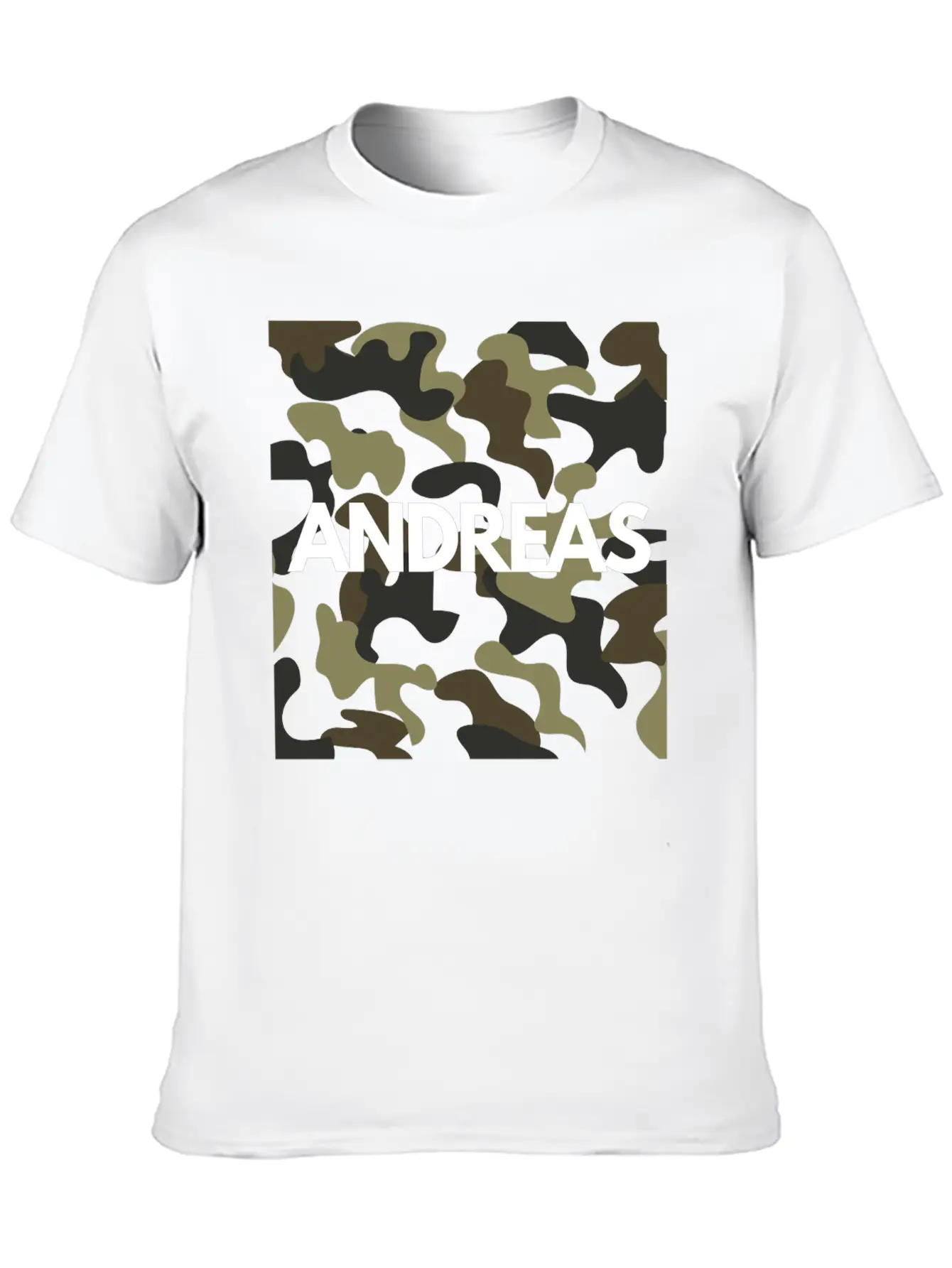 Andreas Name Hoodies Men Good Quality Camouflage Soft Cotton Short Sleeve Tee – Unisex Wardrobe Staple