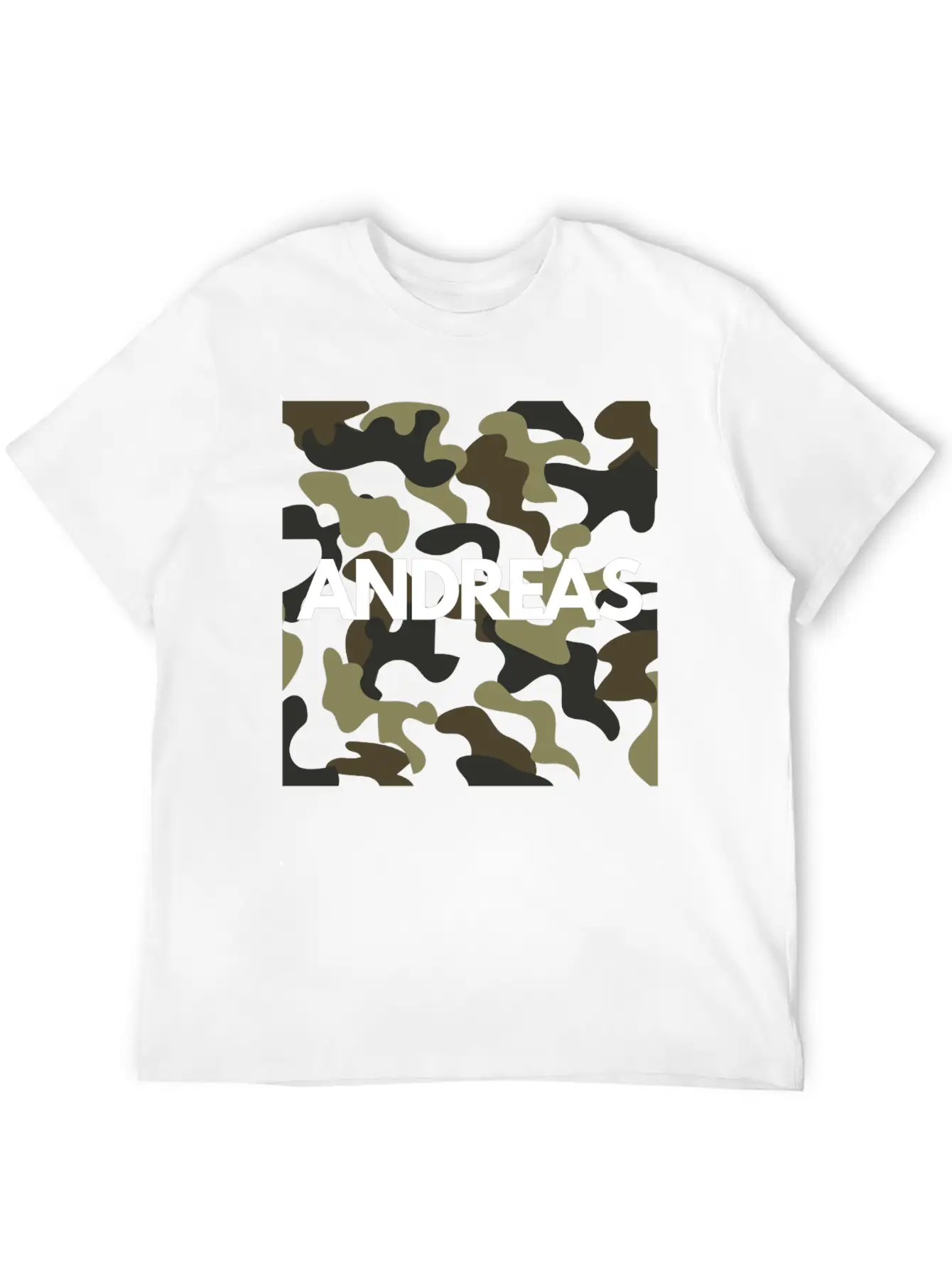 Andreas Name Hoodies Men Good Quality Camouflage Soft Cotton Short Sleeve Tee – Unisex Wardrobe Staple