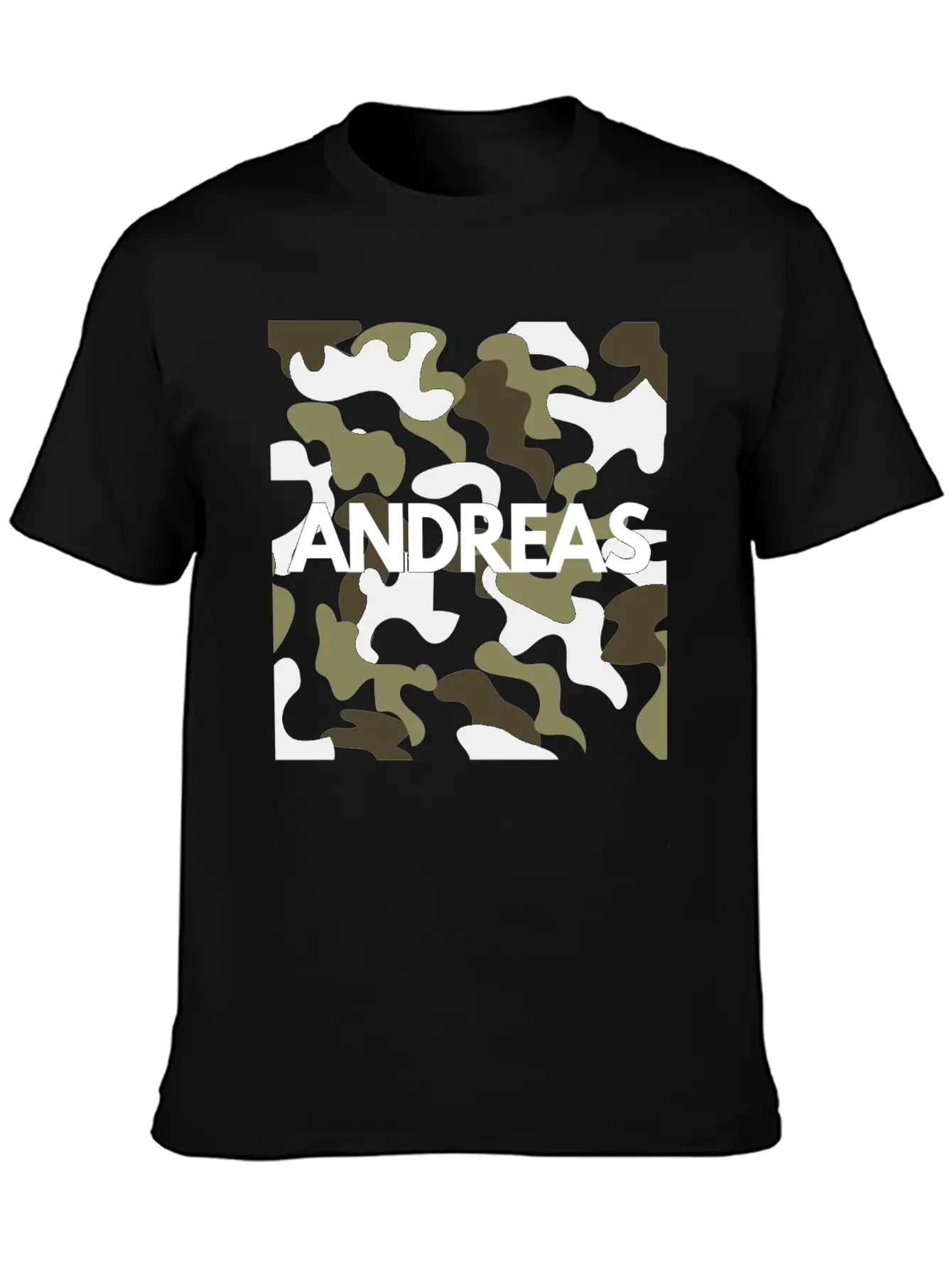 Andreas Name Hoodies Men Good Quality Camouflage Soft Cotton Short Sleeve Tee – Unisex Wardrobe Staple