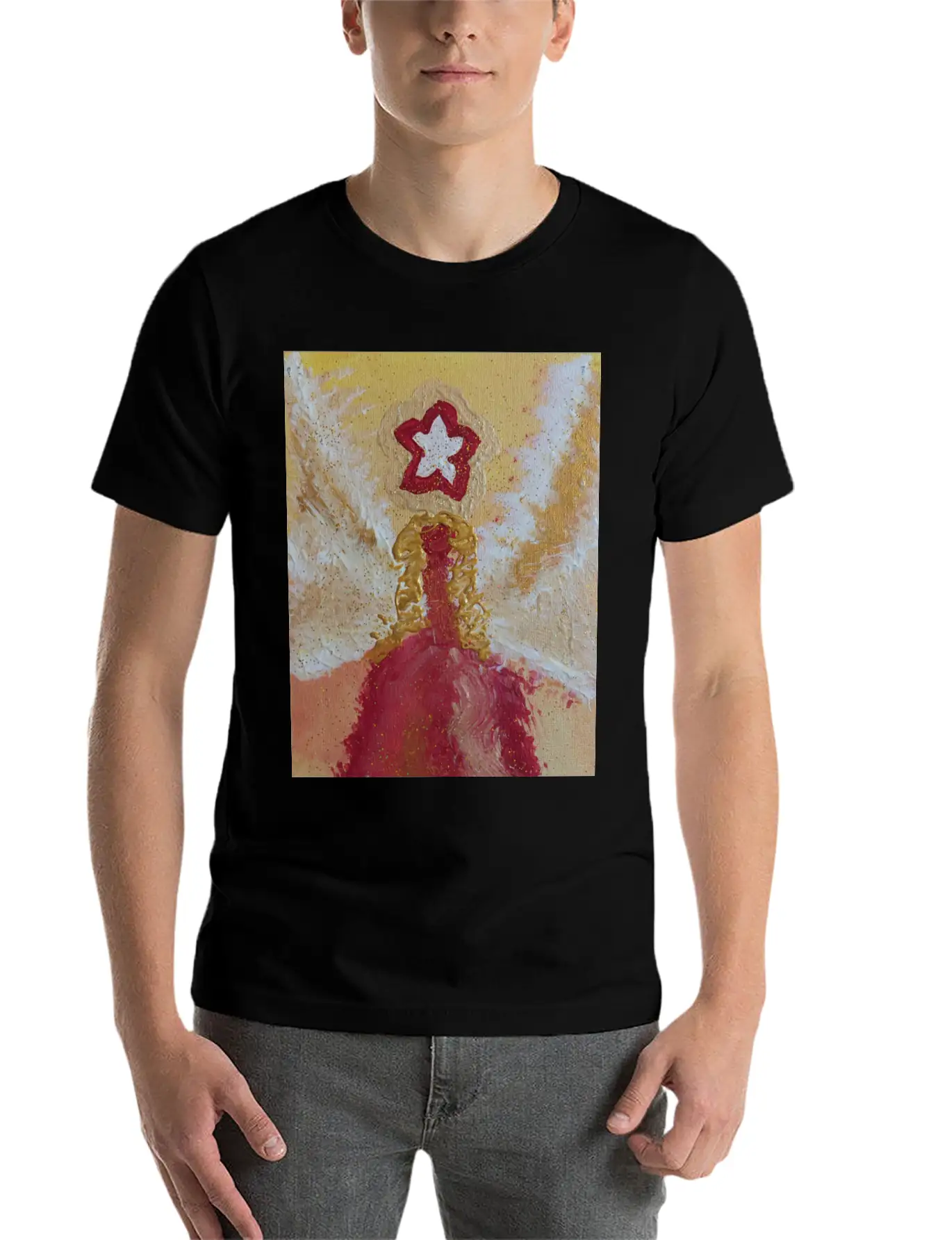 Angel Of Anticipation And Happiness Relaxed Everyday Tee – Lightweight And Durable Cotton