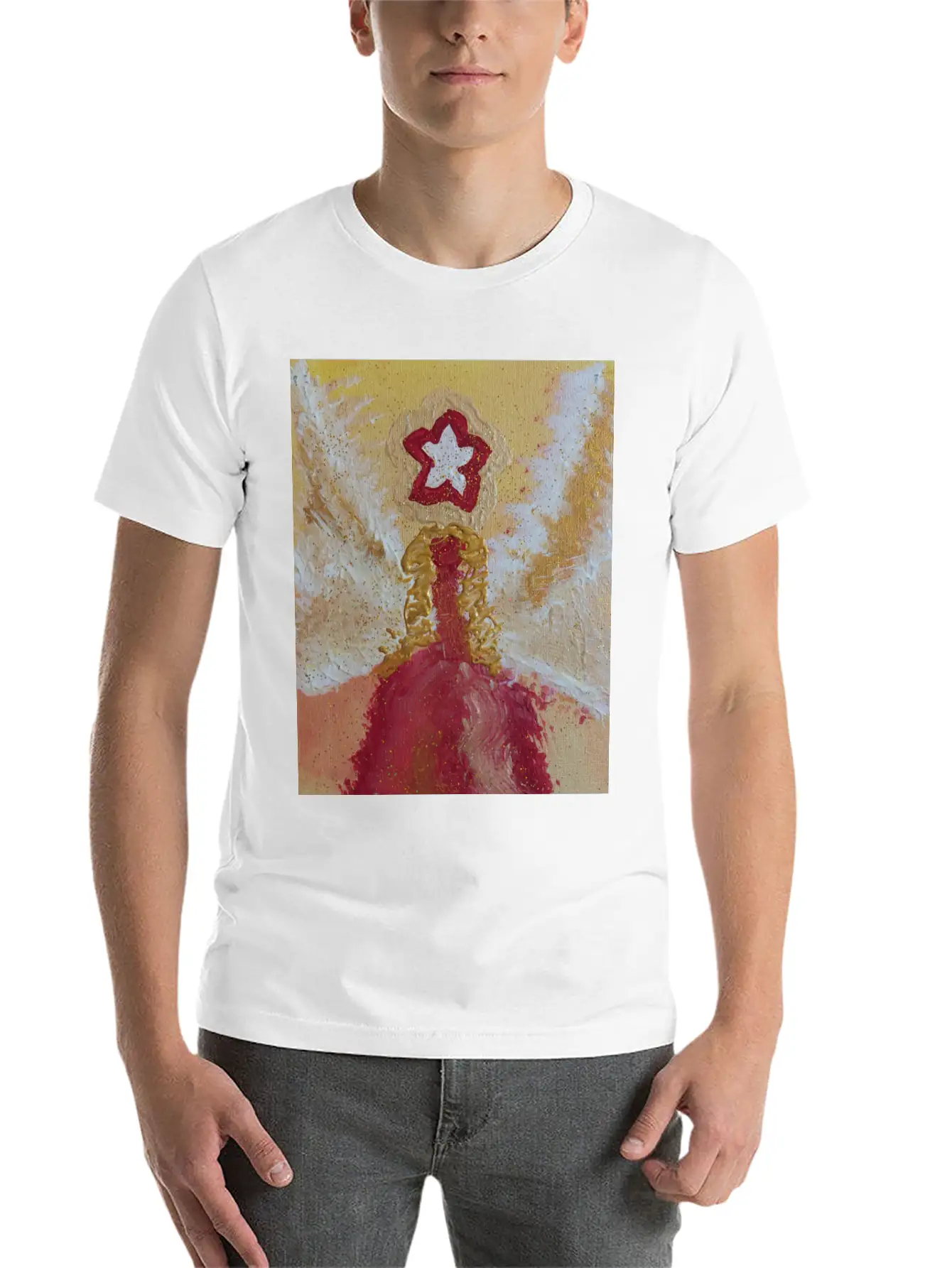 Angel Of Anticipation And Happiness Relaxed Everyday Tee – Lightweight And Durable Cotton