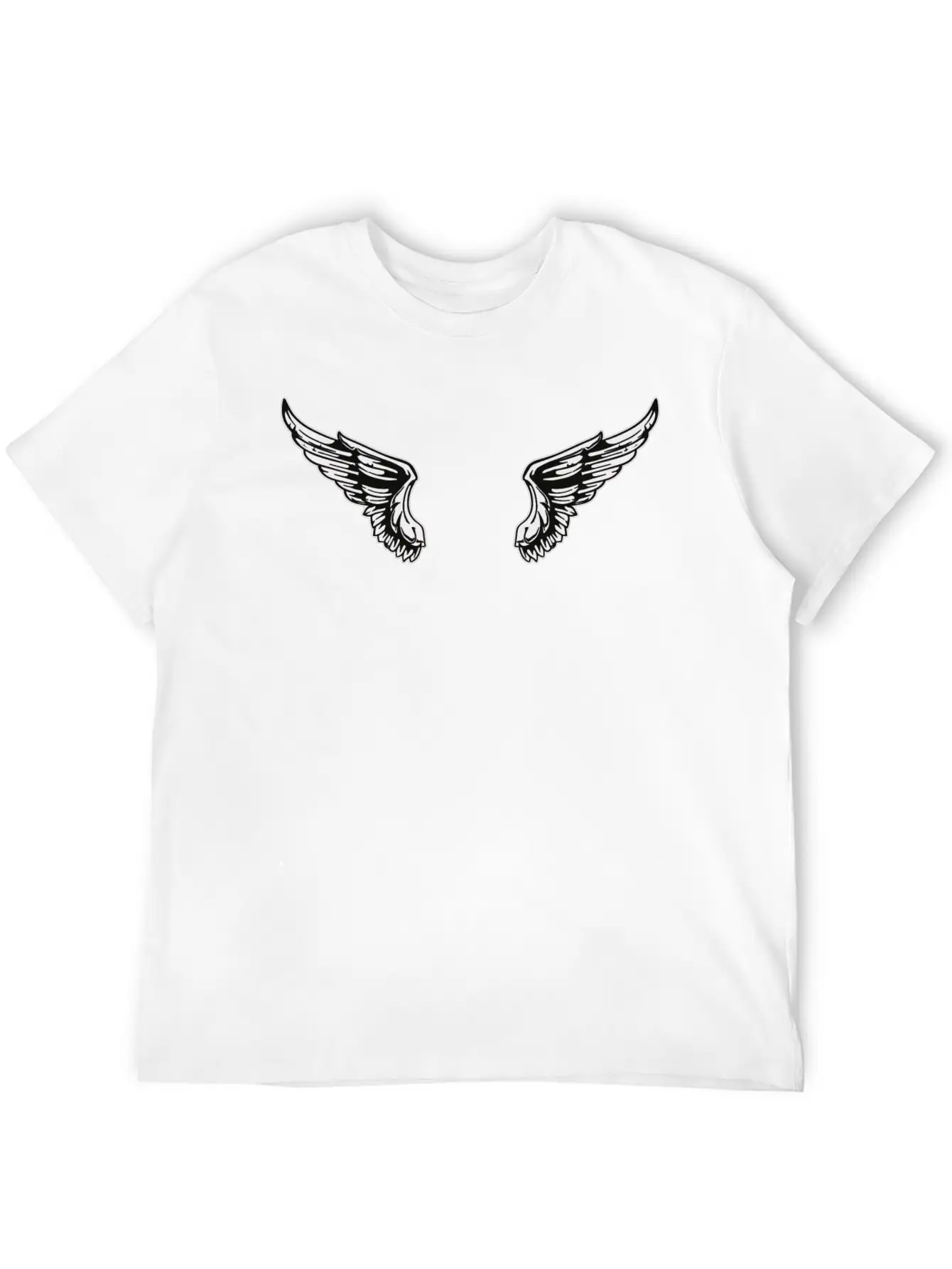 Angel Wings Essential Cotton Tee For Daily Outfits – Unisex Style