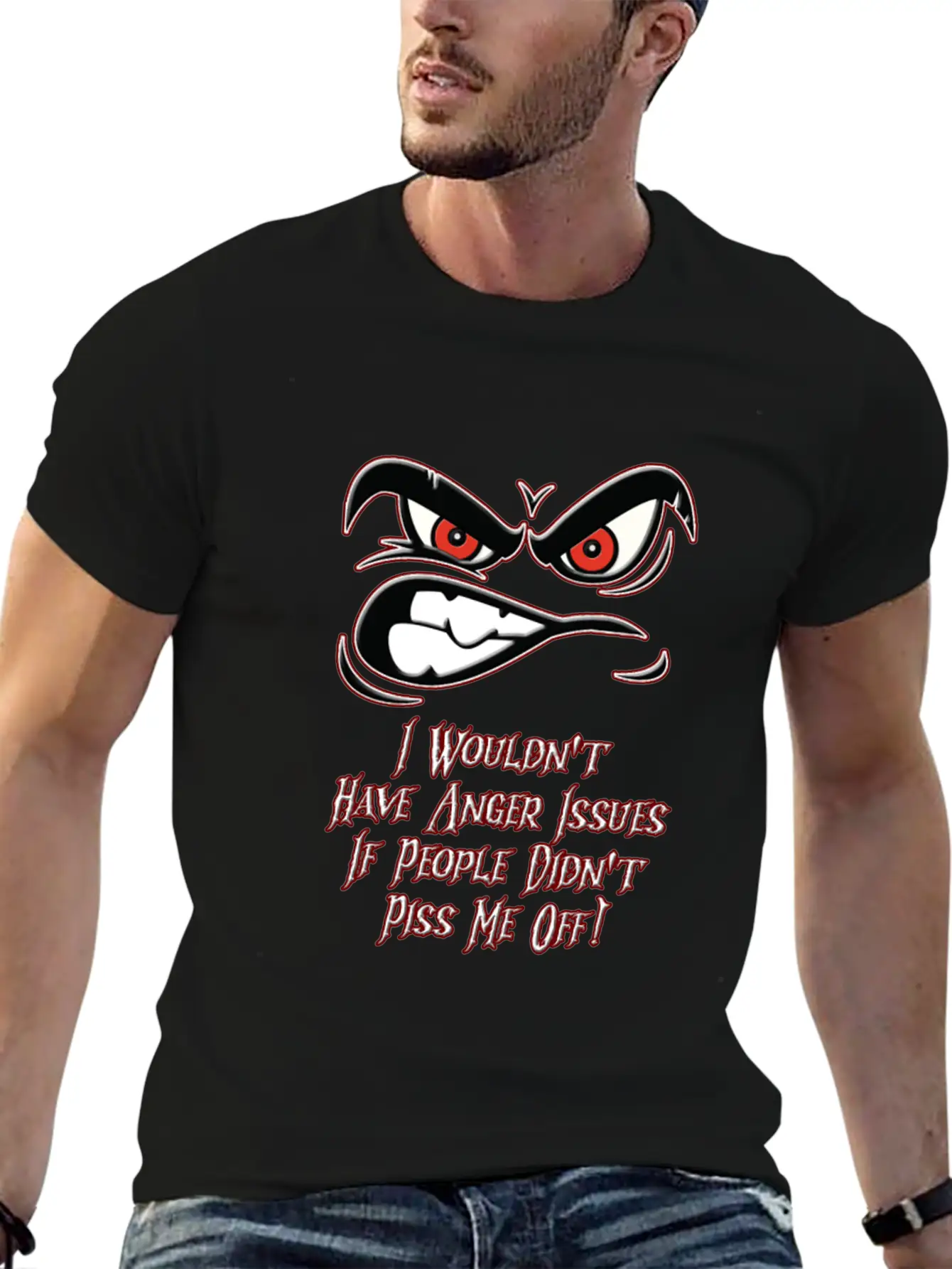 Anger Issues Modern Fit Casual T-Shirt – Clean And Versatile Design