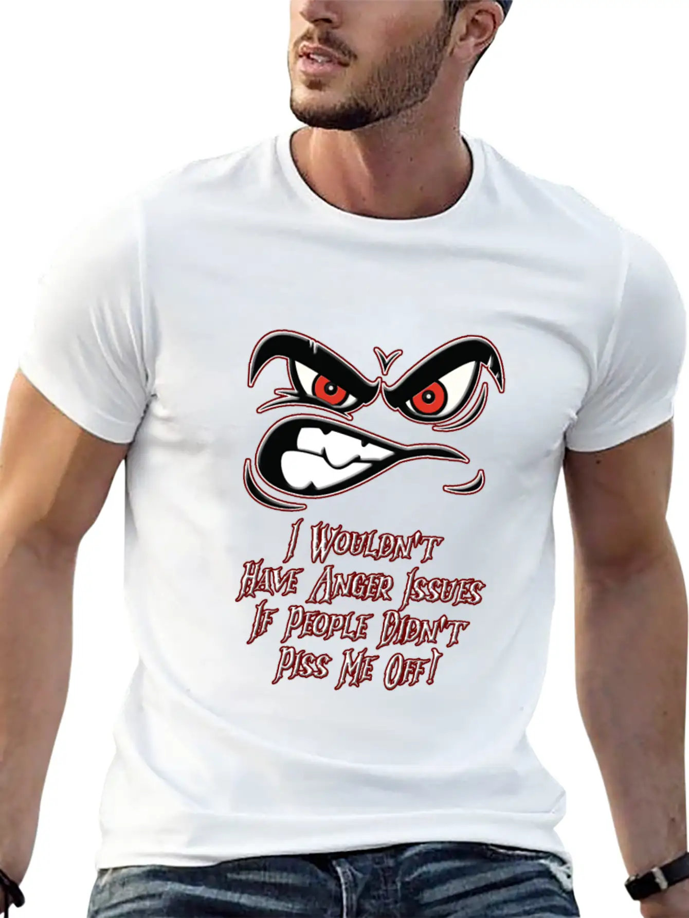 Anger Issues Modern Fit Casual T-Shirt – Clean And Versatile Design