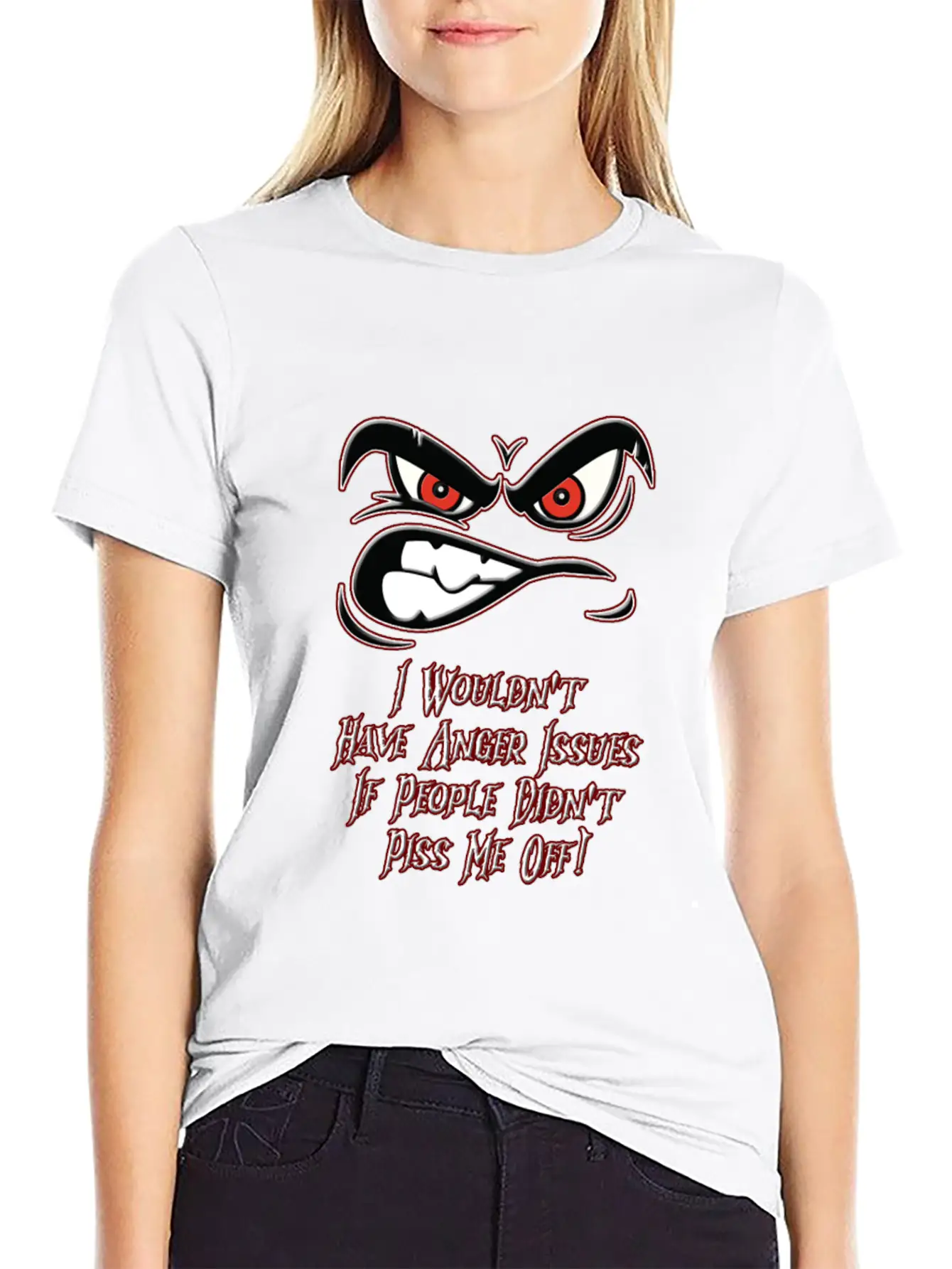 Anger Issues Modern Fit Casual T-Shirt – Clean And Versatile Design
