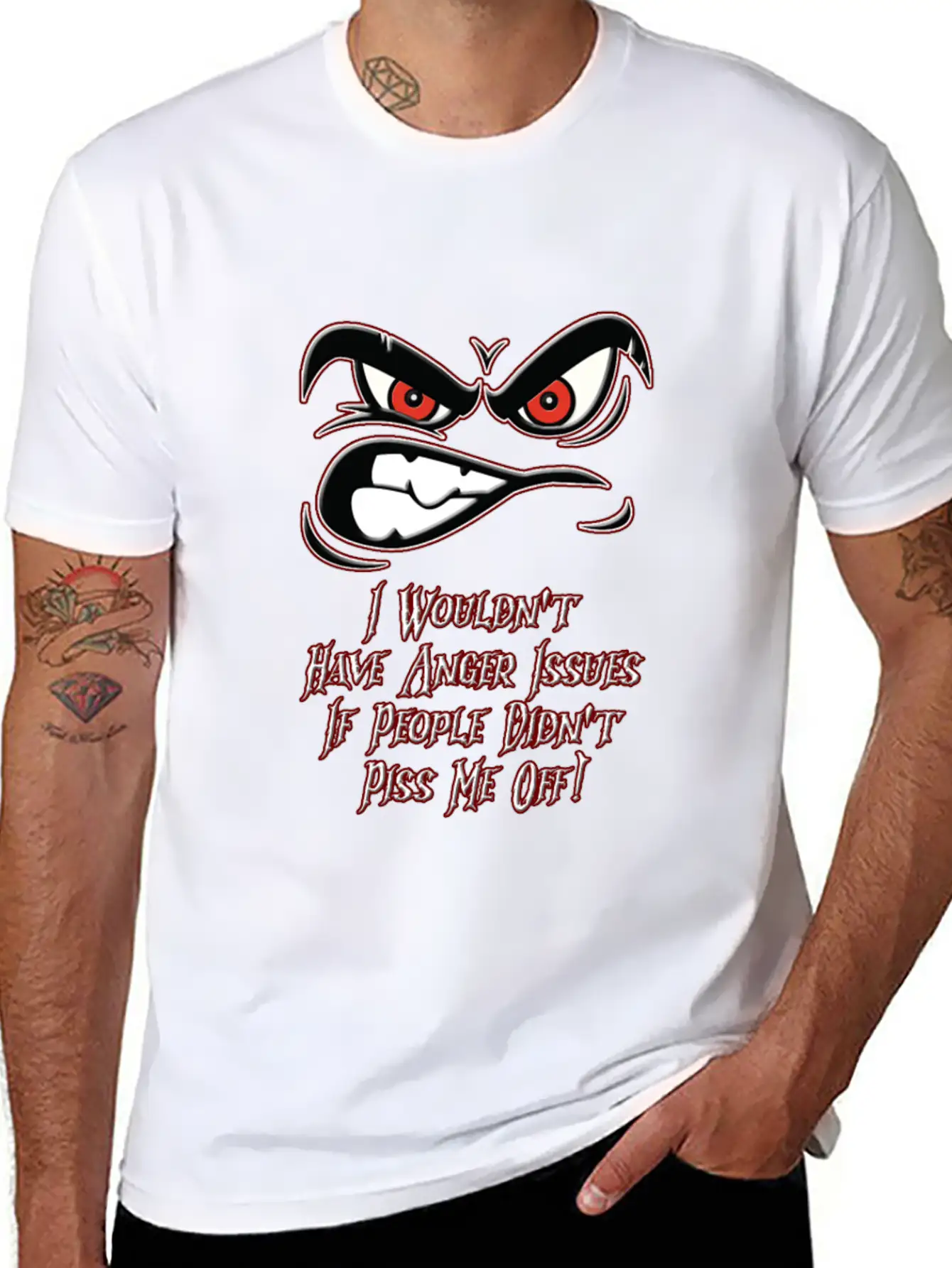 Anger Issues Modern Fit Casual T-Shirt – Clean And Versatile Design