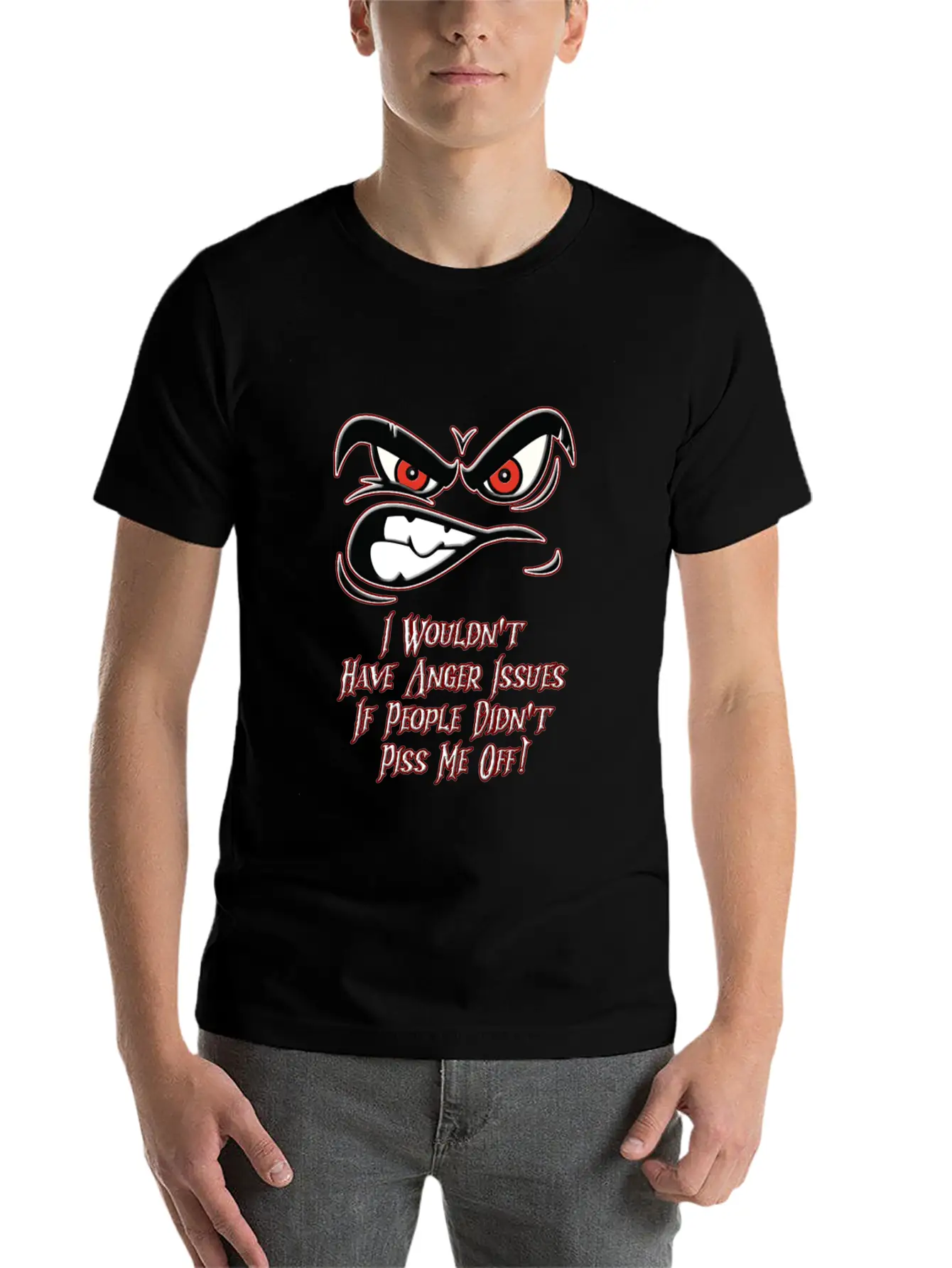 Anger Issues Modern Fit Casual T-Shirt – Clean And Versatile Design