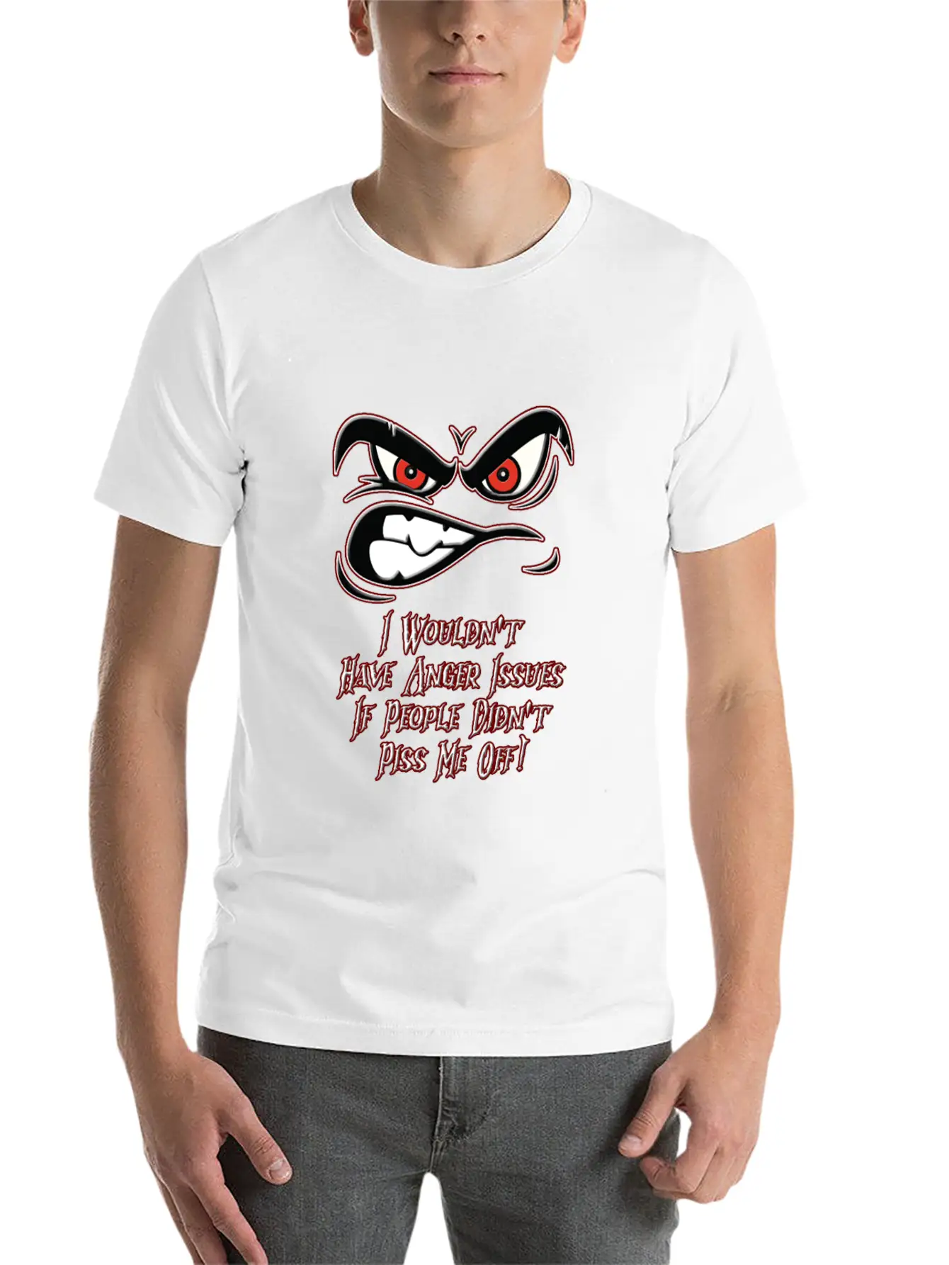 Anger Issues Modern Fit Casual T-Shirt – Clean And Versatile Design