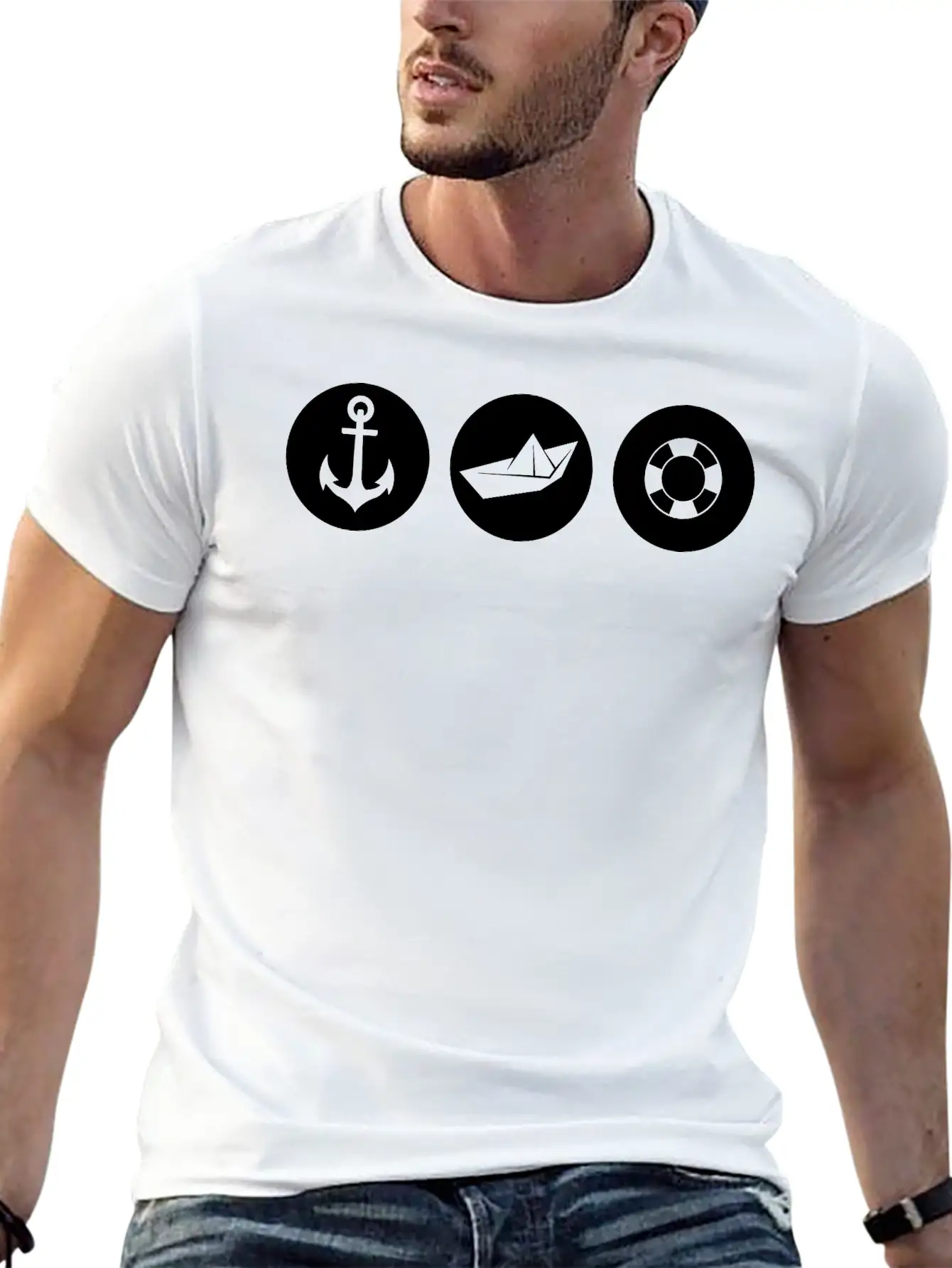 Anger Paper Boat Lifebelt Stylish Everyday T-Shirt – Unisex Basic Cotton Tee