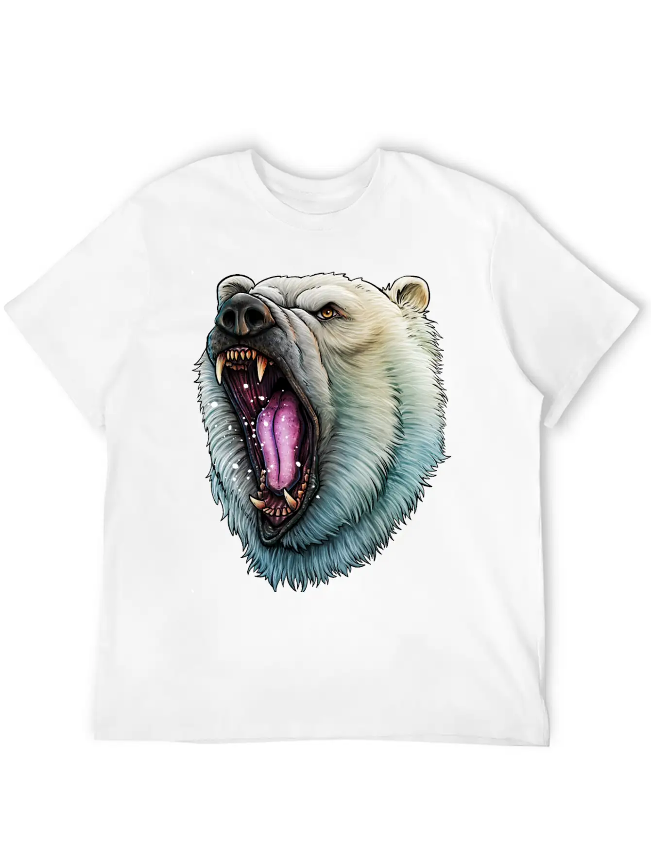 Angry Polar Bear Soft Cotton Short Sleeve Tee – Unisex Wardrobe Staple
