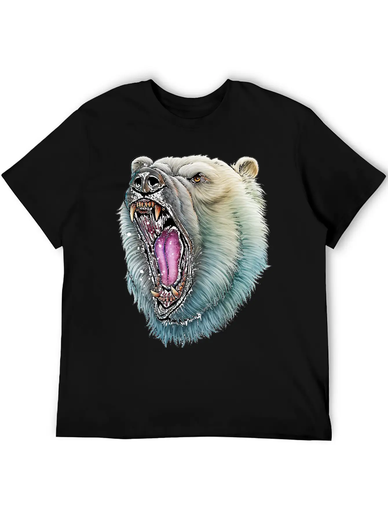 Angry Polar Bear Soft Cotton Short Sleeve Tee – Unisex Wardrobe Staple