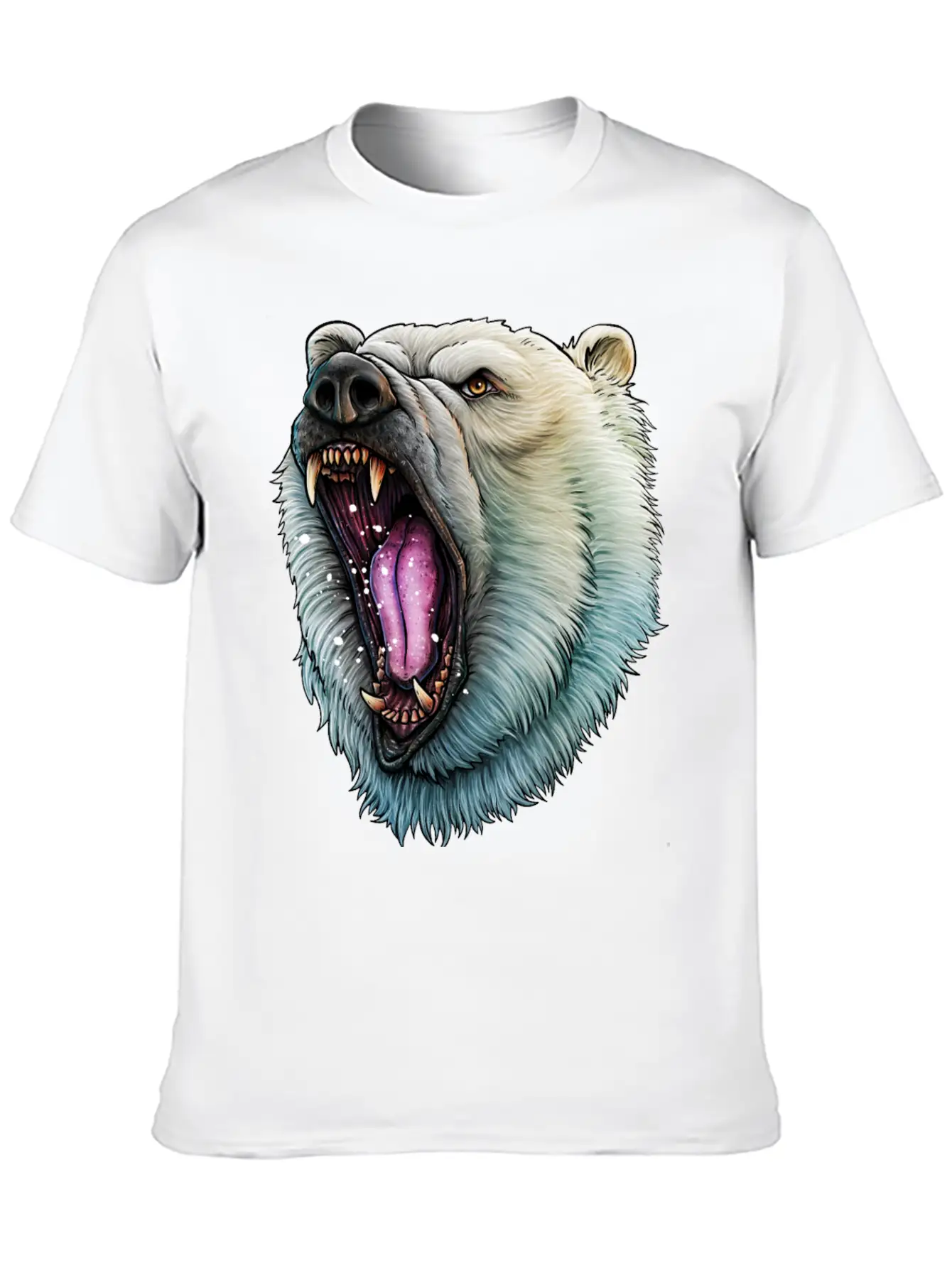 Angry Polar Bear Soft Cotton Short Sleeve Tee – Unisex Wardrobe Staple