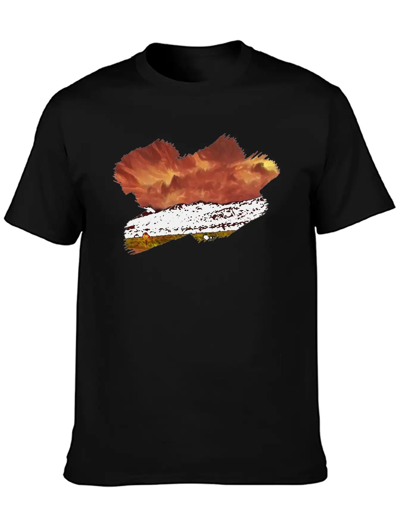 Angry Sky Lightweight Cotton T-Shirt – Daily Comfort Graphic Shirt