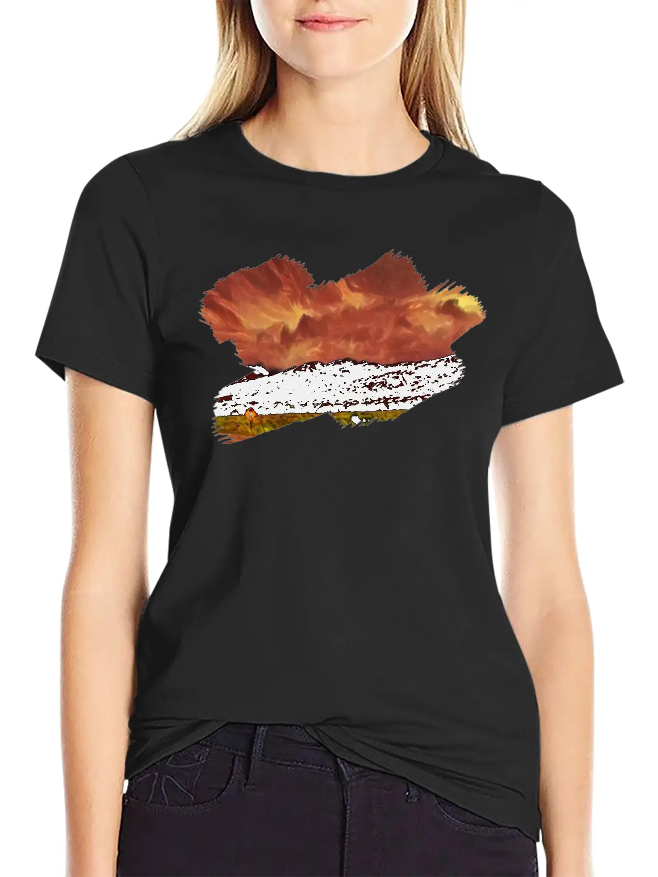 Angry Sky Lightweight Cotton T-Shirt – Daily Comfort Graphic Shirt