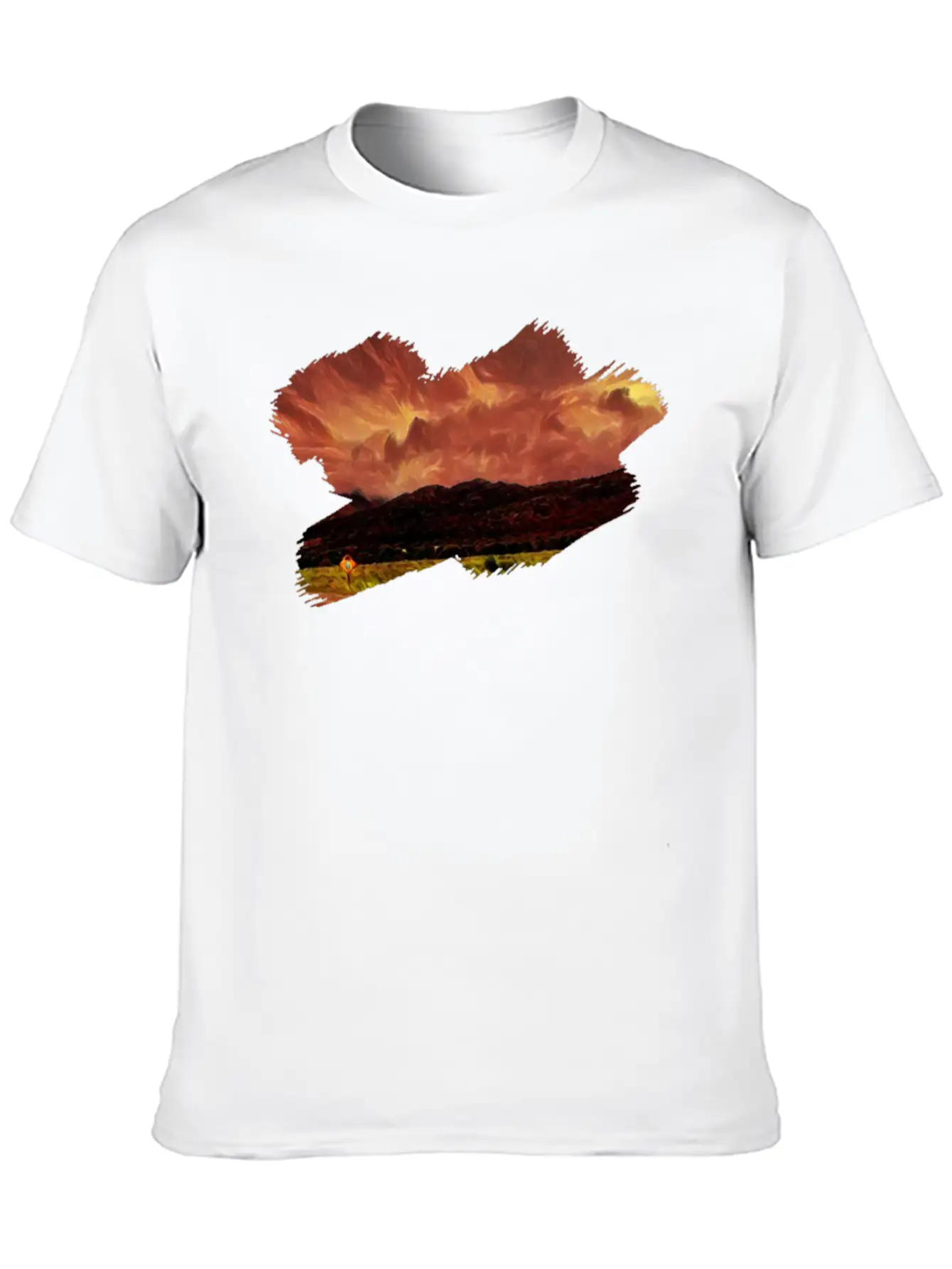 Angry Sky Lightweight Cotton T-Shirt – Daily Comfort Graphic Shirt