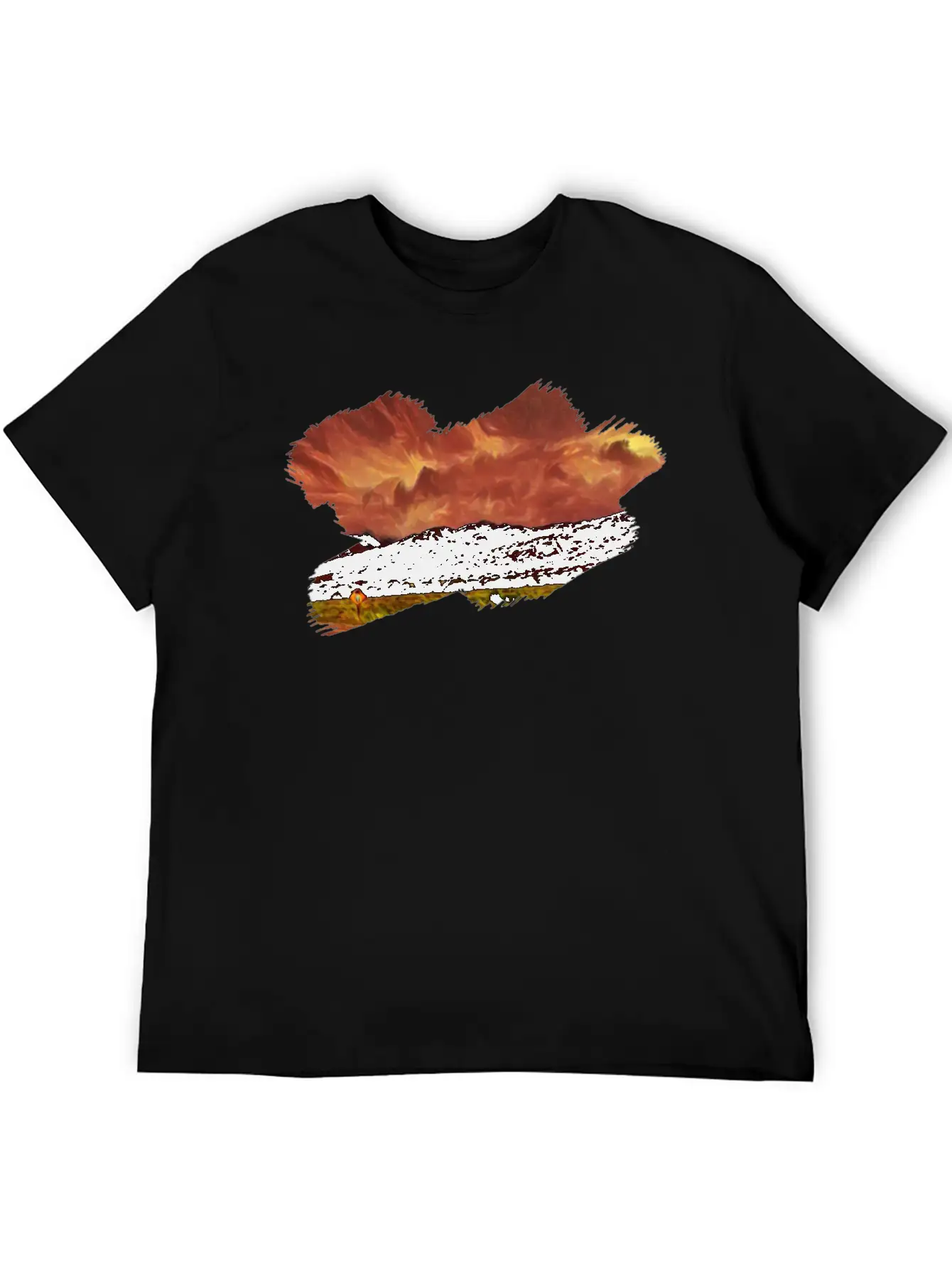 Angry Sky Lightweight Cotton T-Shirt – Daily Comfort Graphic Shirt