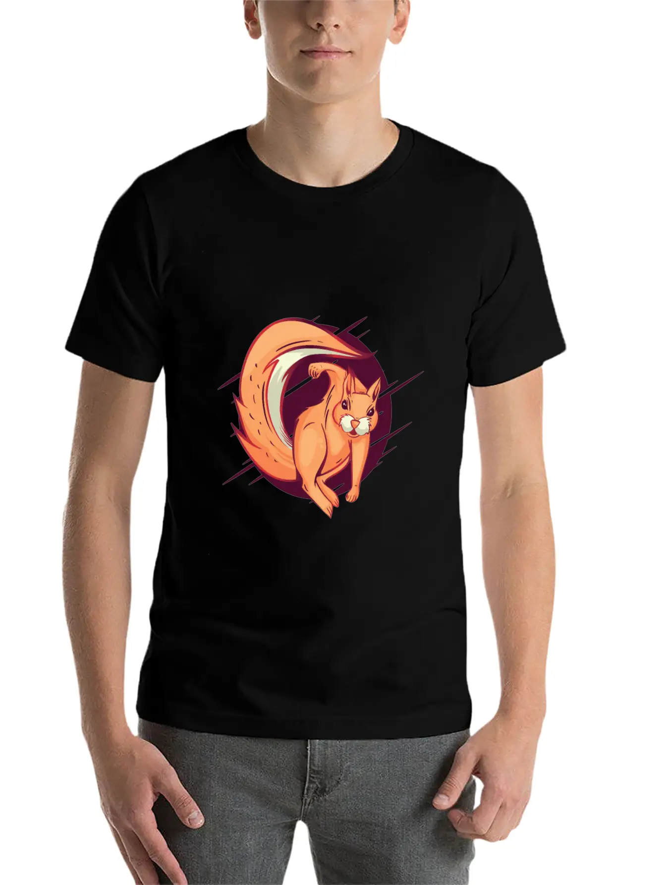 Angry Squirrel Hitting Hook Squirrel Is Pissed Off Unisex Casual T-Shirt – Clean Design For Daily Comfort