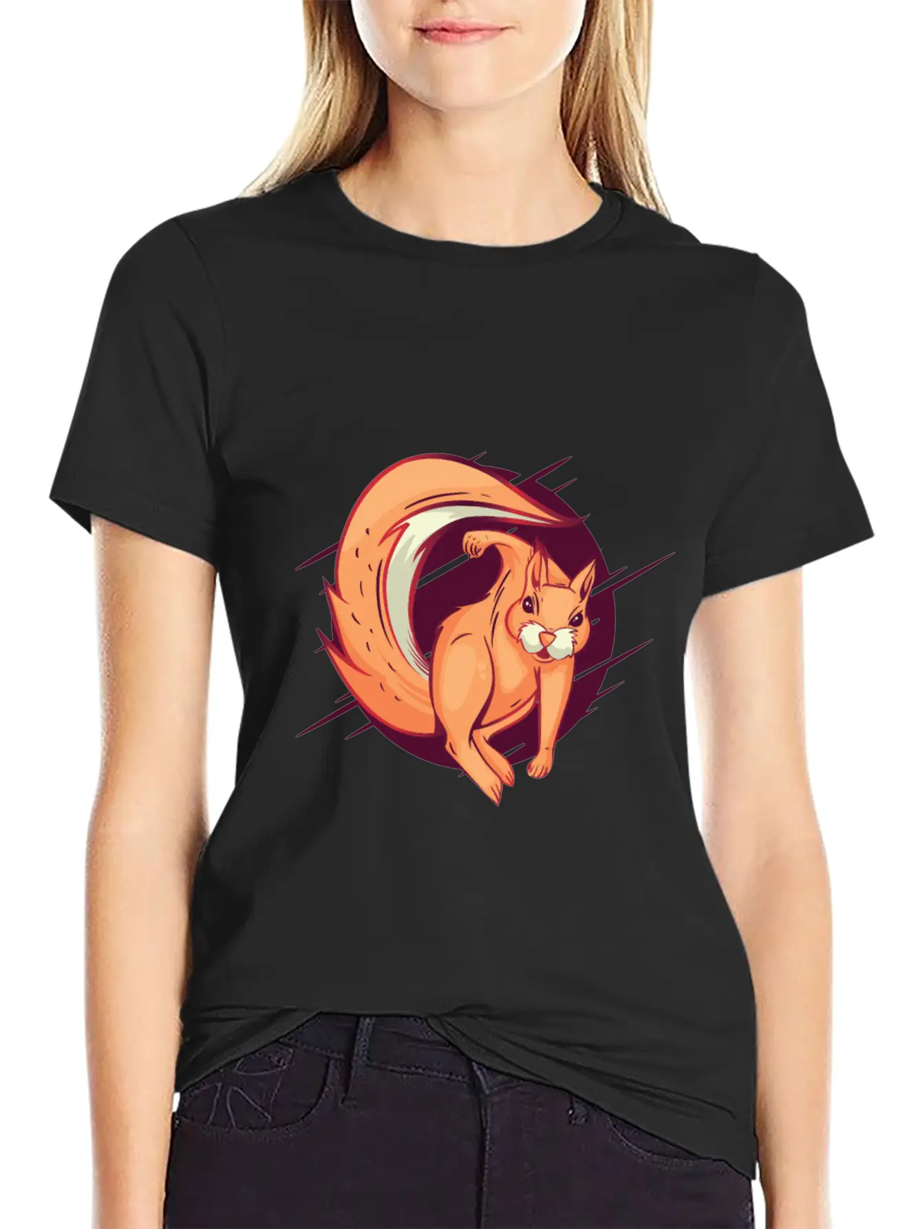 Angry Squirrel Hitting Hook Squirrel Is Pissed Off Unisex Casual T-Shirt – Clean Design For Daily Comfort