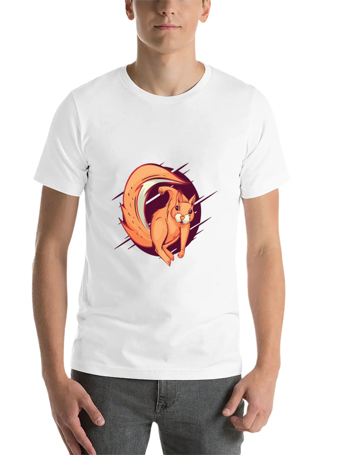 Angry Squirrel Hitting Hook Squirrel Is Pissed Off Unisex Casual T-Shirt – Clean Design For Daily Comfort