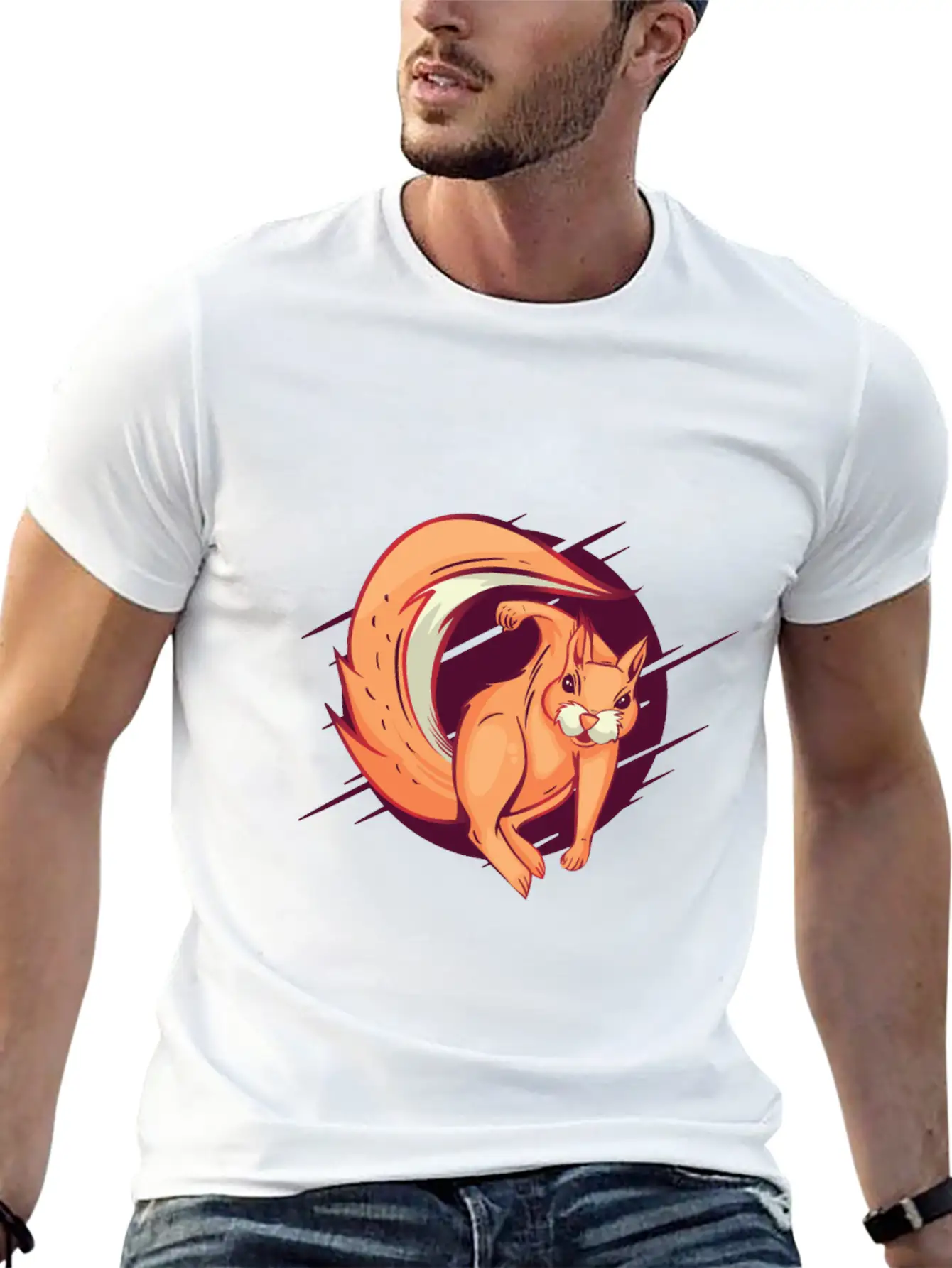 Angry Squirrel Hitting Hook Squirrel Is Pissed Off Unisex Casual T-Shirt – Clean Design For Daily Comfort
