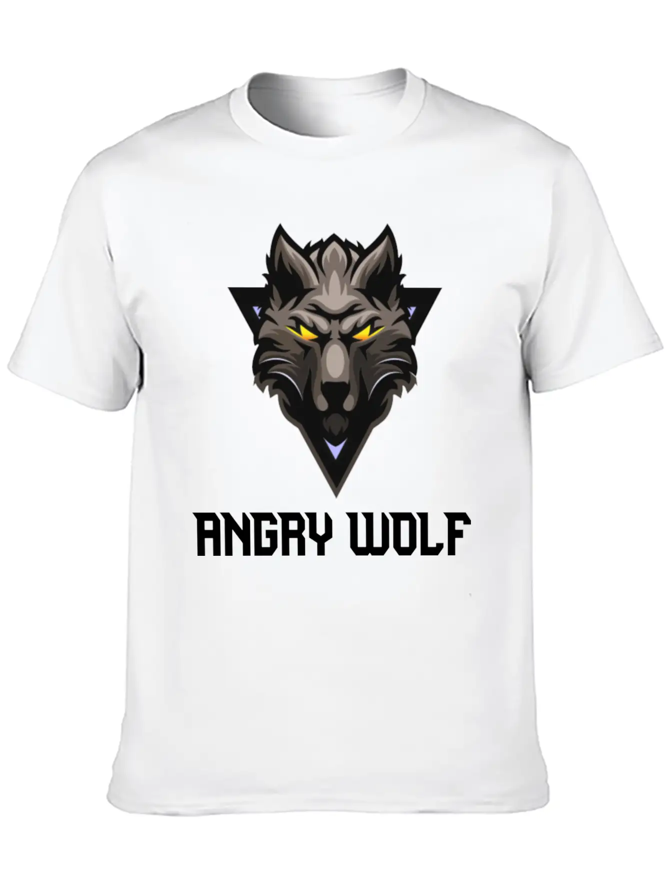 Angry Wolf🐺🐺 Unisex Casual T-Shirt – Clean Design For Daily Comfort
