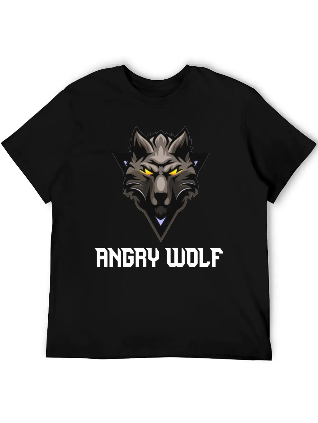 Angry Wolf🐺🐺 Unisex Casual T-Shirt – Clean Design For Daily Comfort