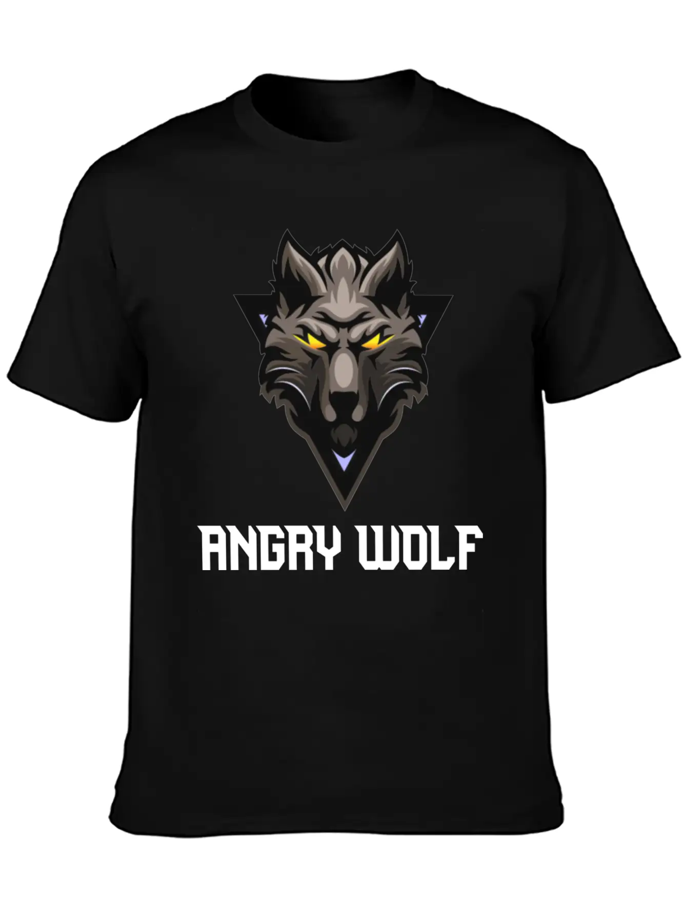 Angry Wolf🐺🐺 Unisex Casual T-Shirt – Clean Design For Daily Comfort
