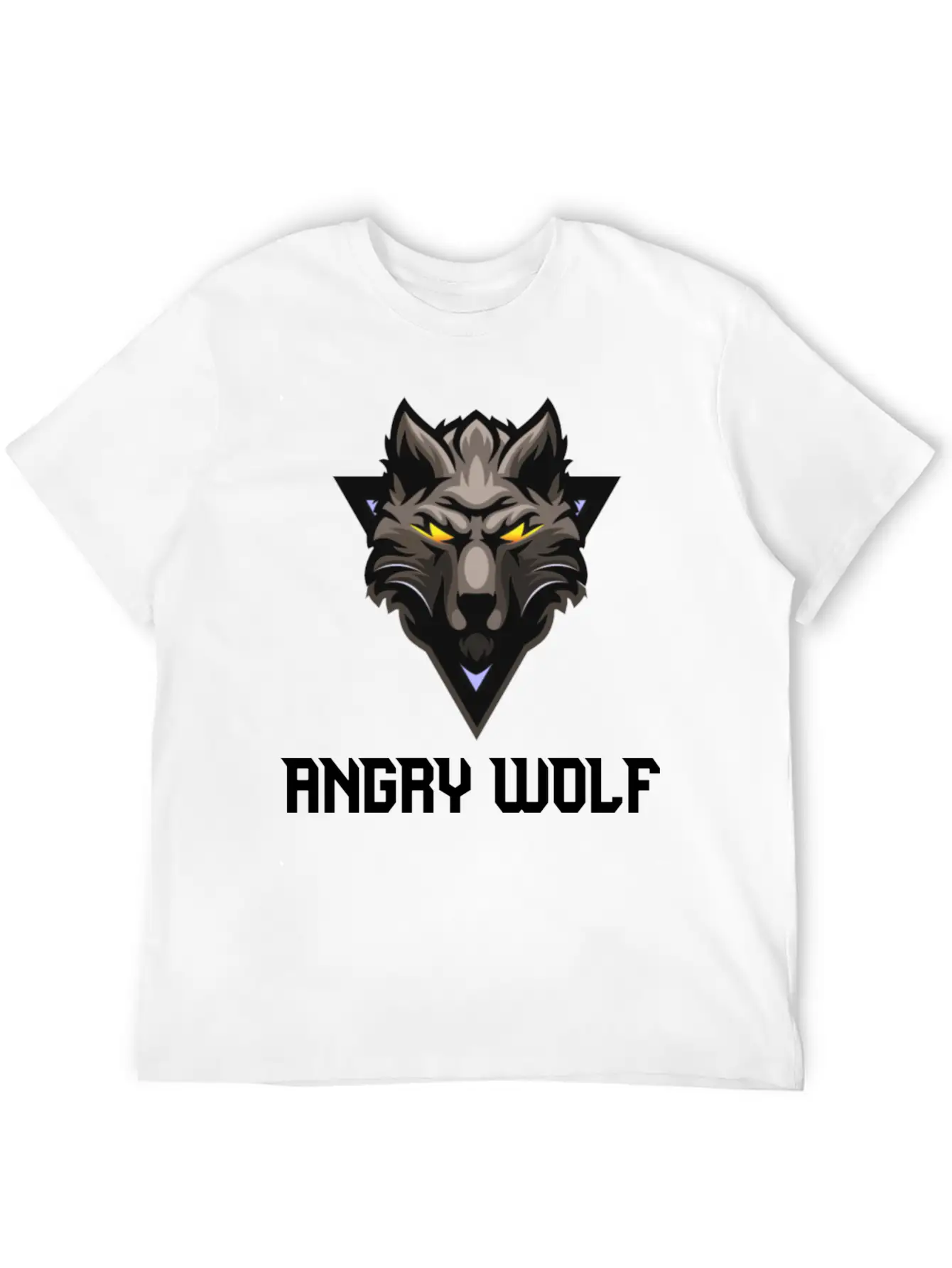Angry Wolf🐺🐺 Unisex Casual T-Shirt – Clean Design For Daily Comfort