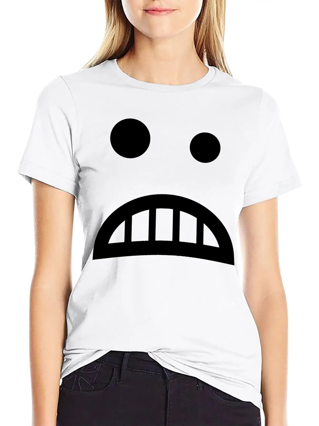 Angst Smiley Modern Fit Casual T-Shirt – Clean And Versatile Design