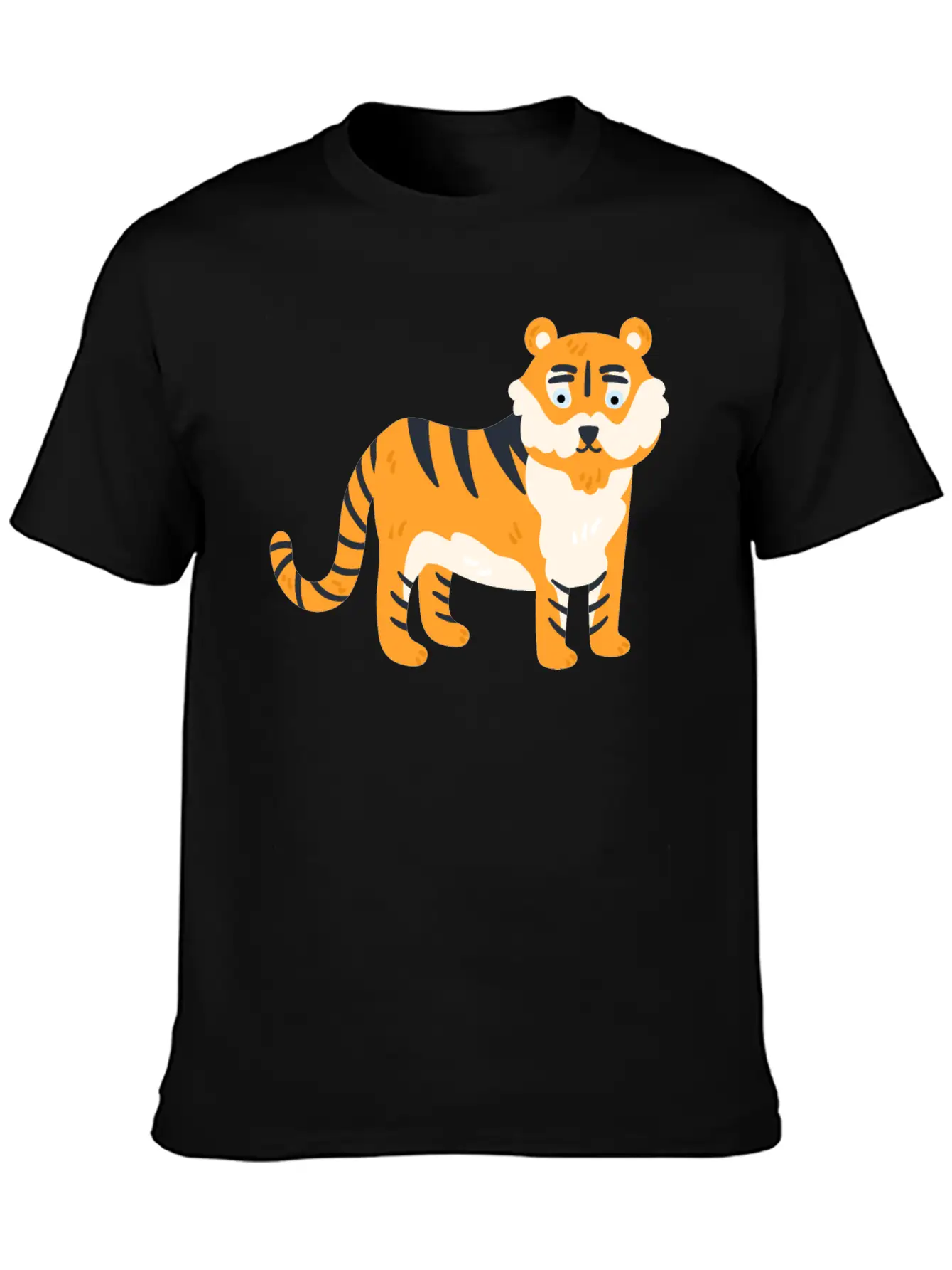 Animal Lion Style Design Soft Cotton Short Sleeve Tee – Unisex Wardrobe Staple