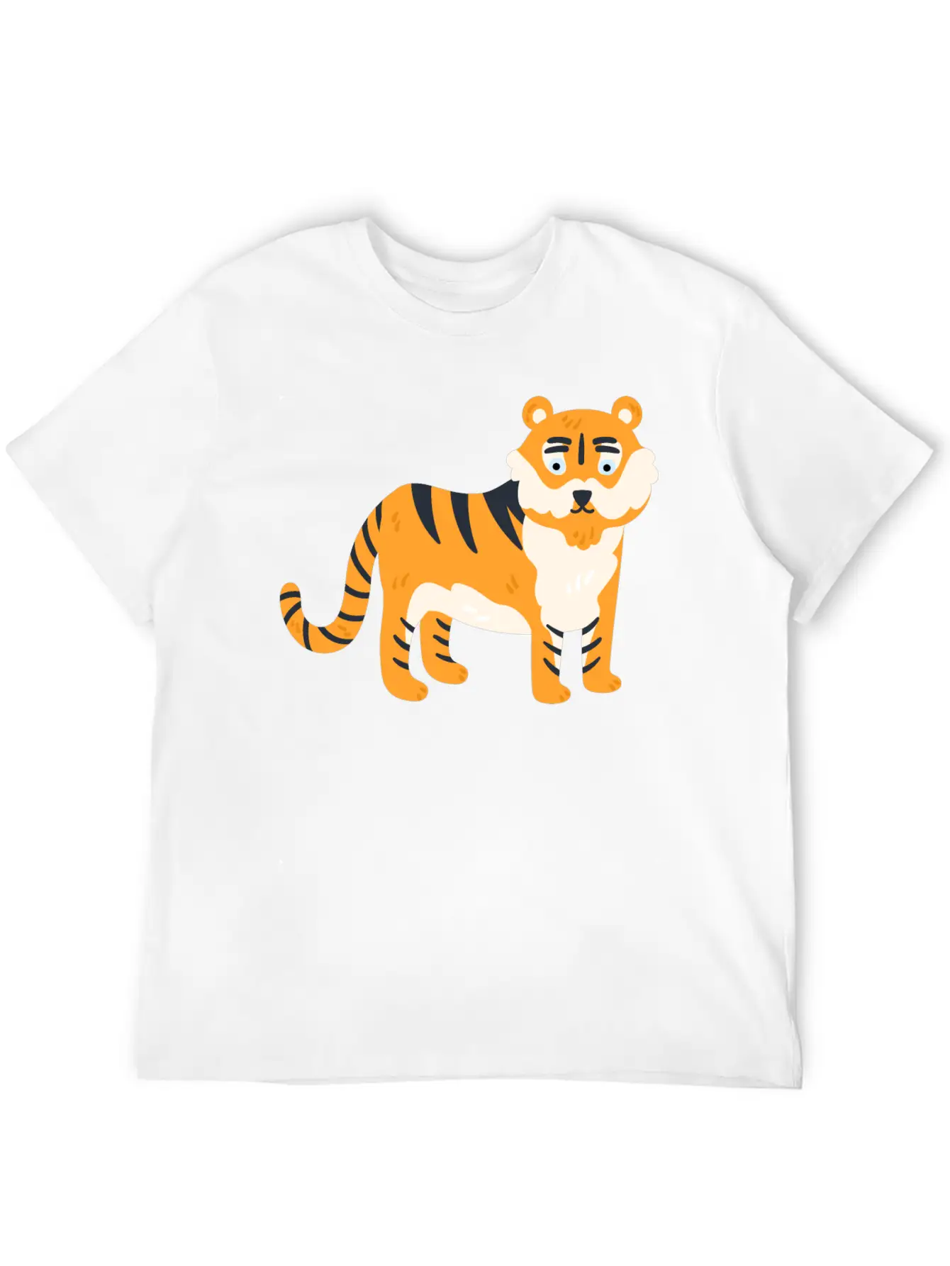 Animal Lion Style Design Soft Cotton Short Sleeve Tee – Unisex Wardrobe Staple