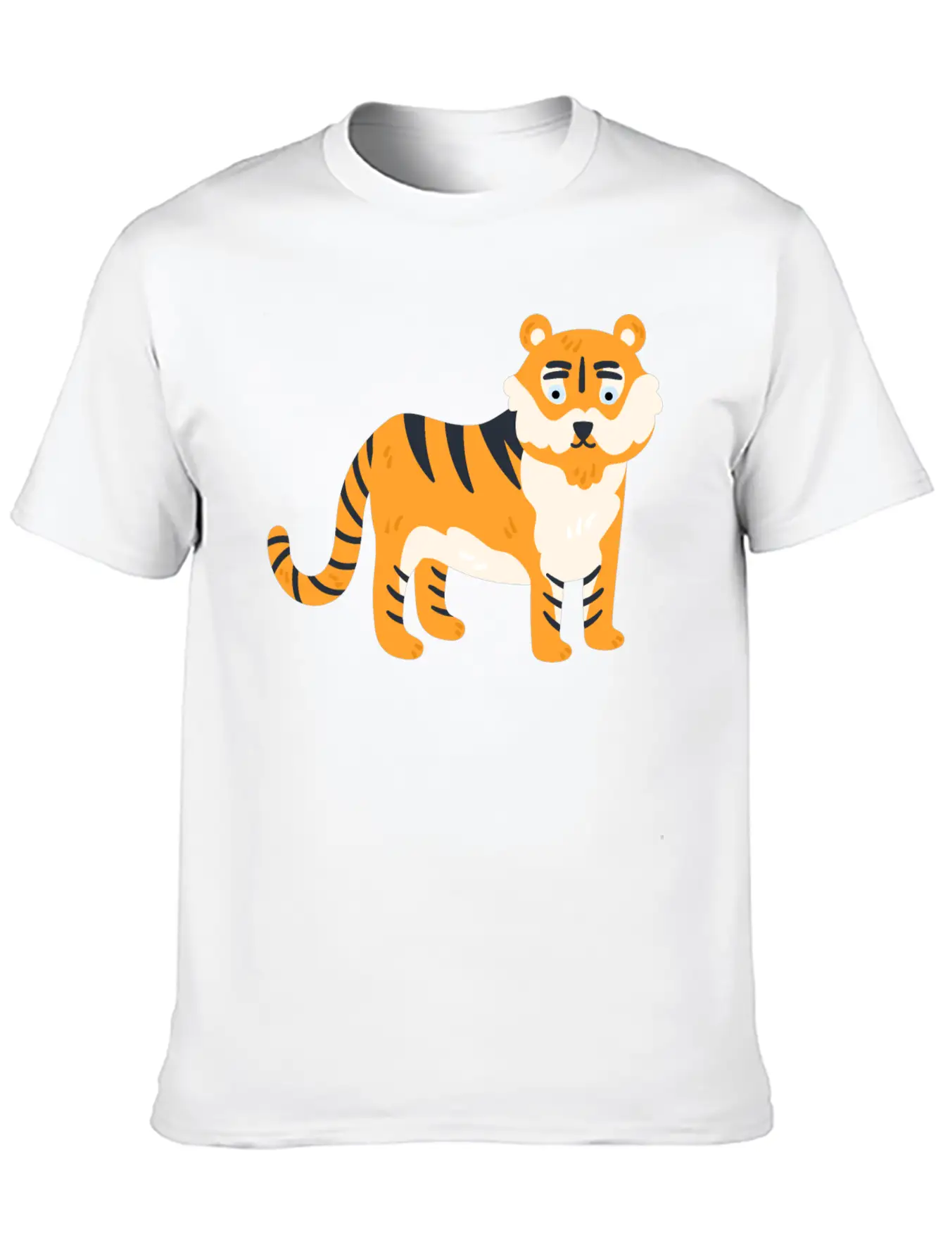 Animal Lion Style Design Soft Cotton Short Sleeve Tee – Unisex Wardrobe Staple