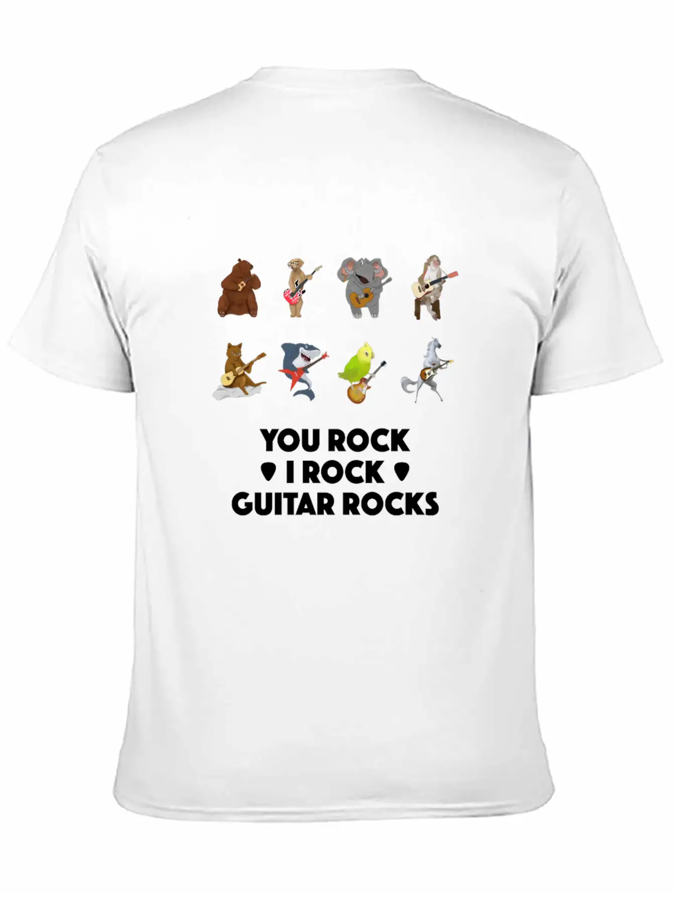 Animal Pet Acoustic E-Guitar Ukulele Musician Gift Basic Graphic T-Shirt – Daily Comfort In Soft Cotton