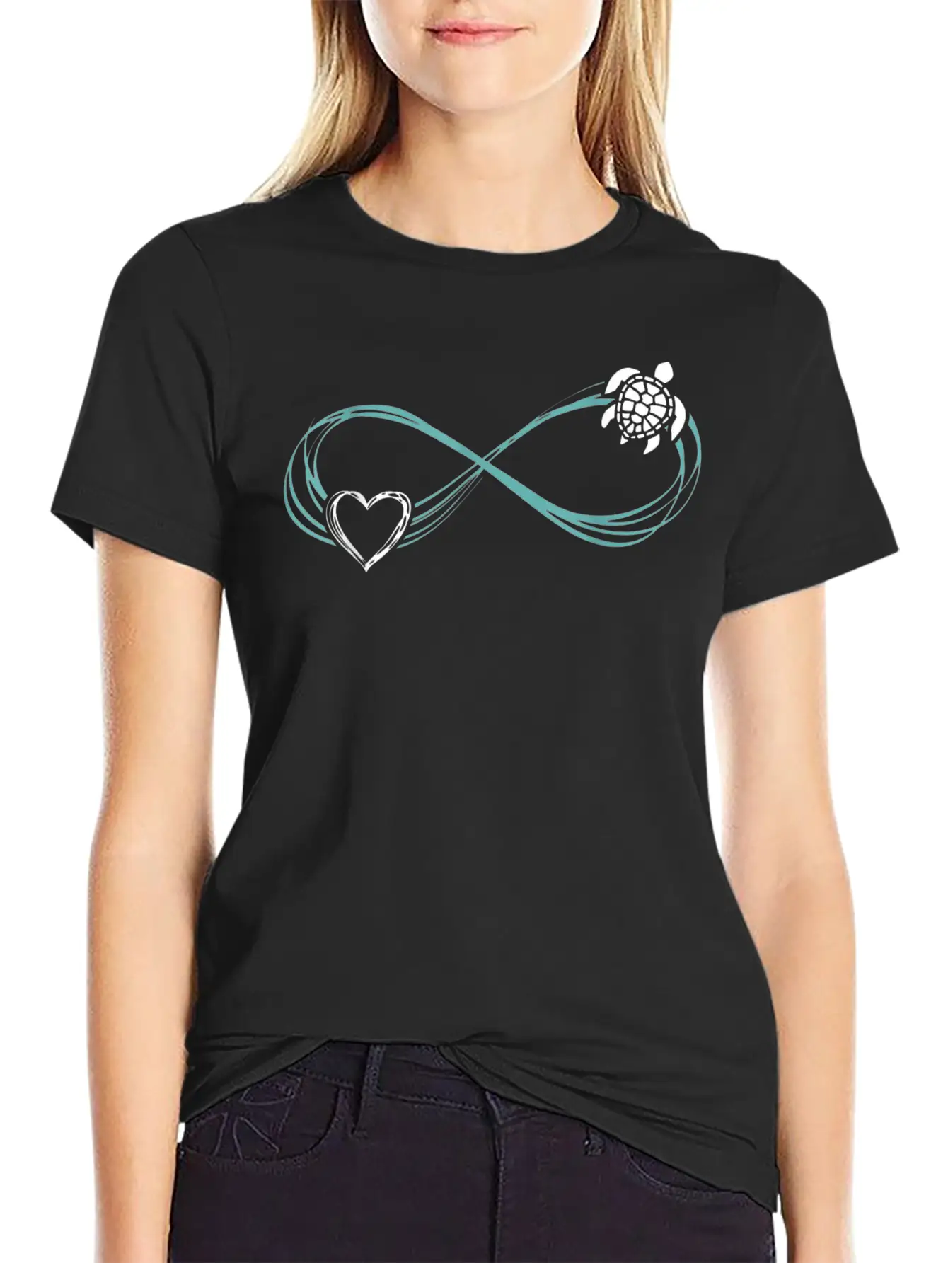 Animal Turtle Lover Valentines Day Turtle Unisex Casual T-Shirt – Clean Design For Daily Comfort