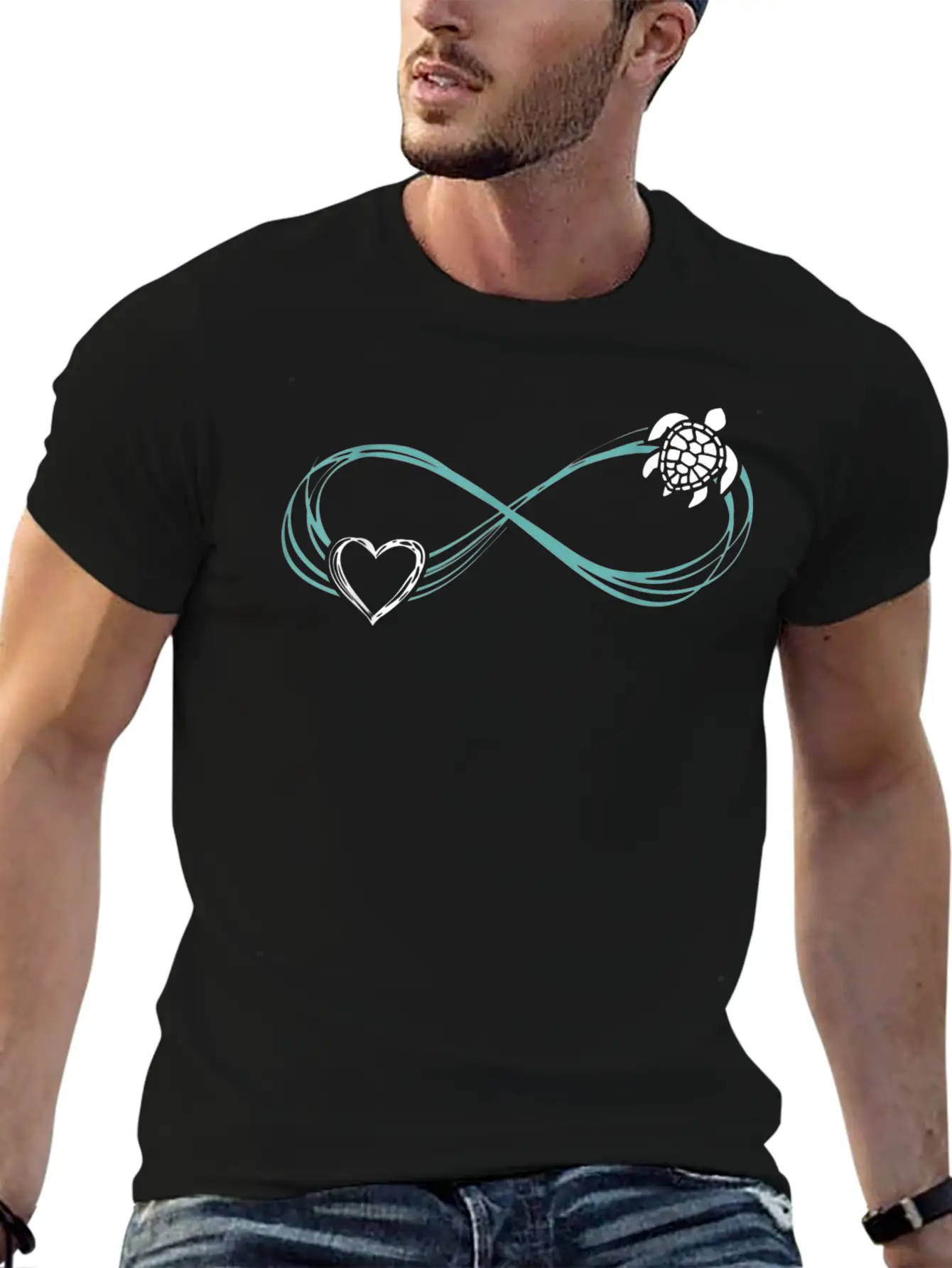Animal Turtle Lover Valentines Day Turtle Unisex Casual T-Shirt – Clean Design For Daily Comfort