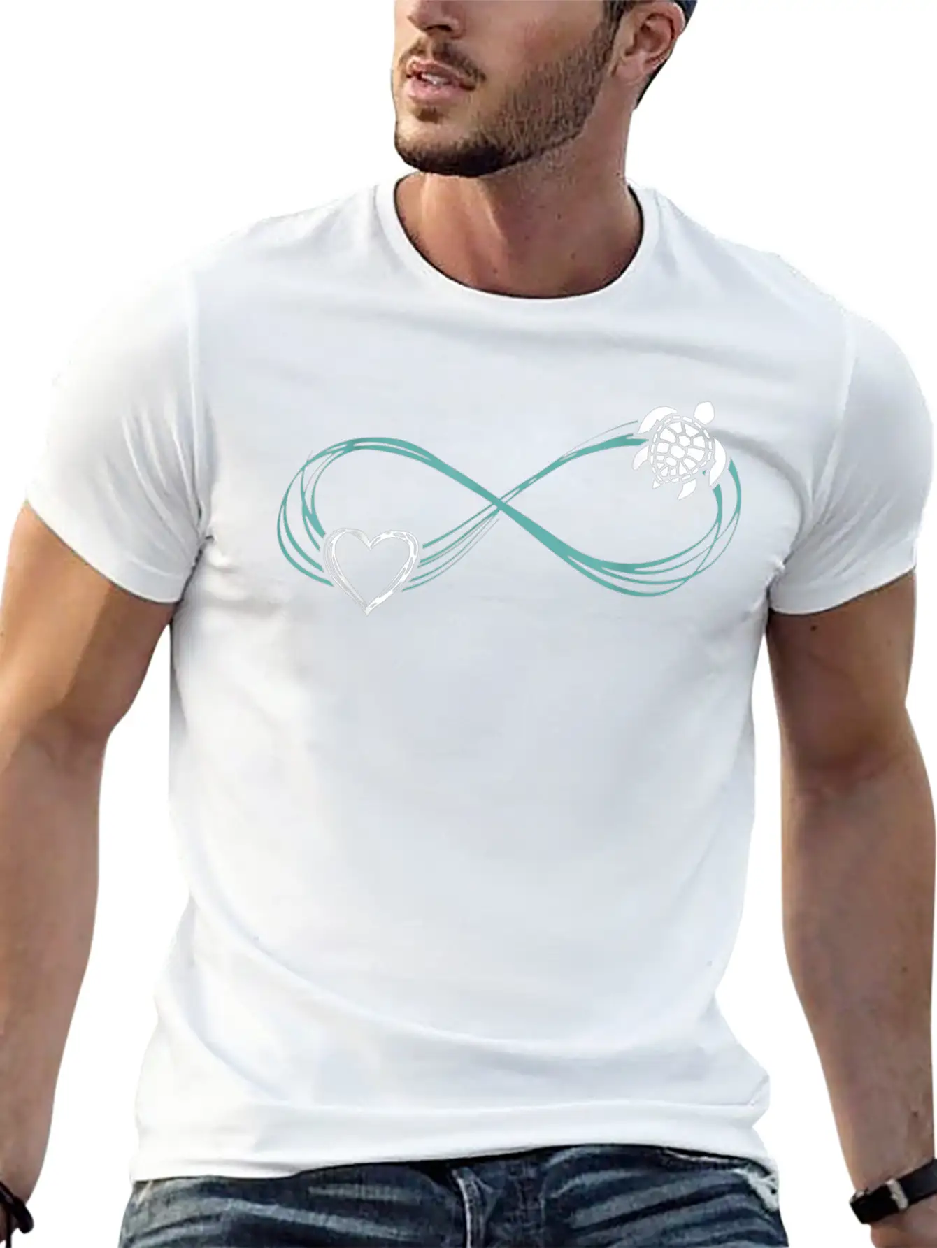 Animal Turtle Lover Valentines Day Turtle Unisex Casual T-Shirt – Clean Design For Daily Comfort